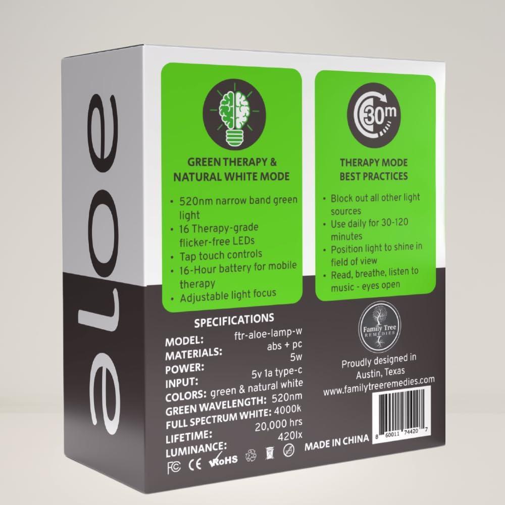 Lámpara Terapia Luz Verde Family Tree 40,64 cm Recargable