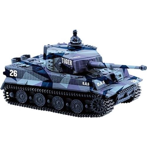 Tanque RC Panzer Tigre I Alemán 1:72 con Luz y Sonido