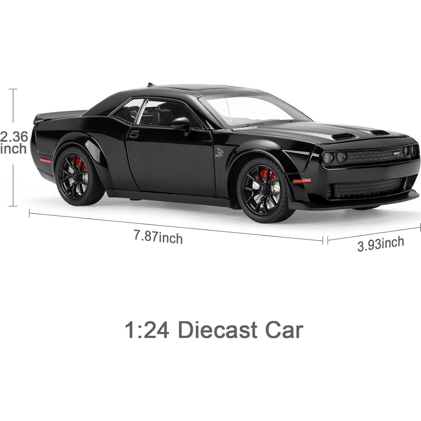 Coche de Juguete Deportivo SASBSC 1:24 con Luz y Sonido Negro