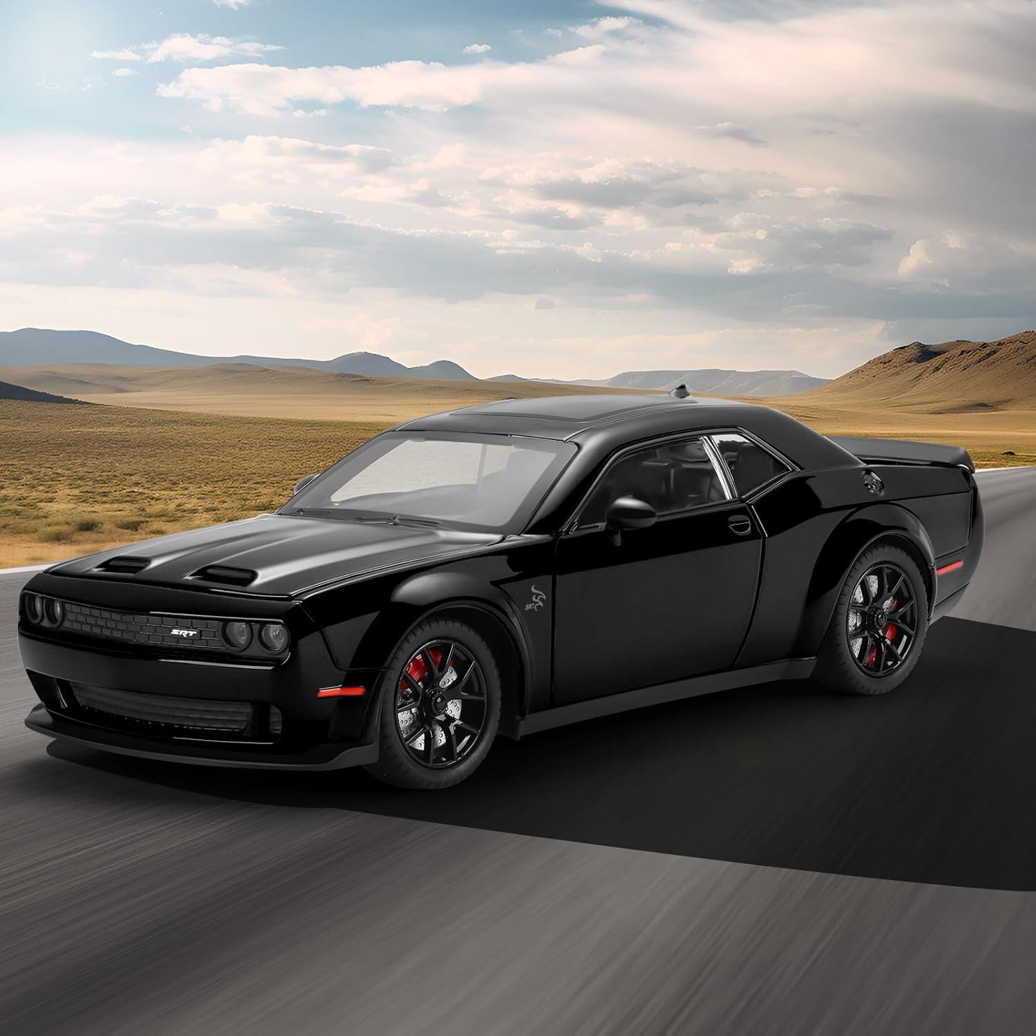 Coche de Juguete Deportivo SASBSC 1:24 con Luz y Sonido Negro