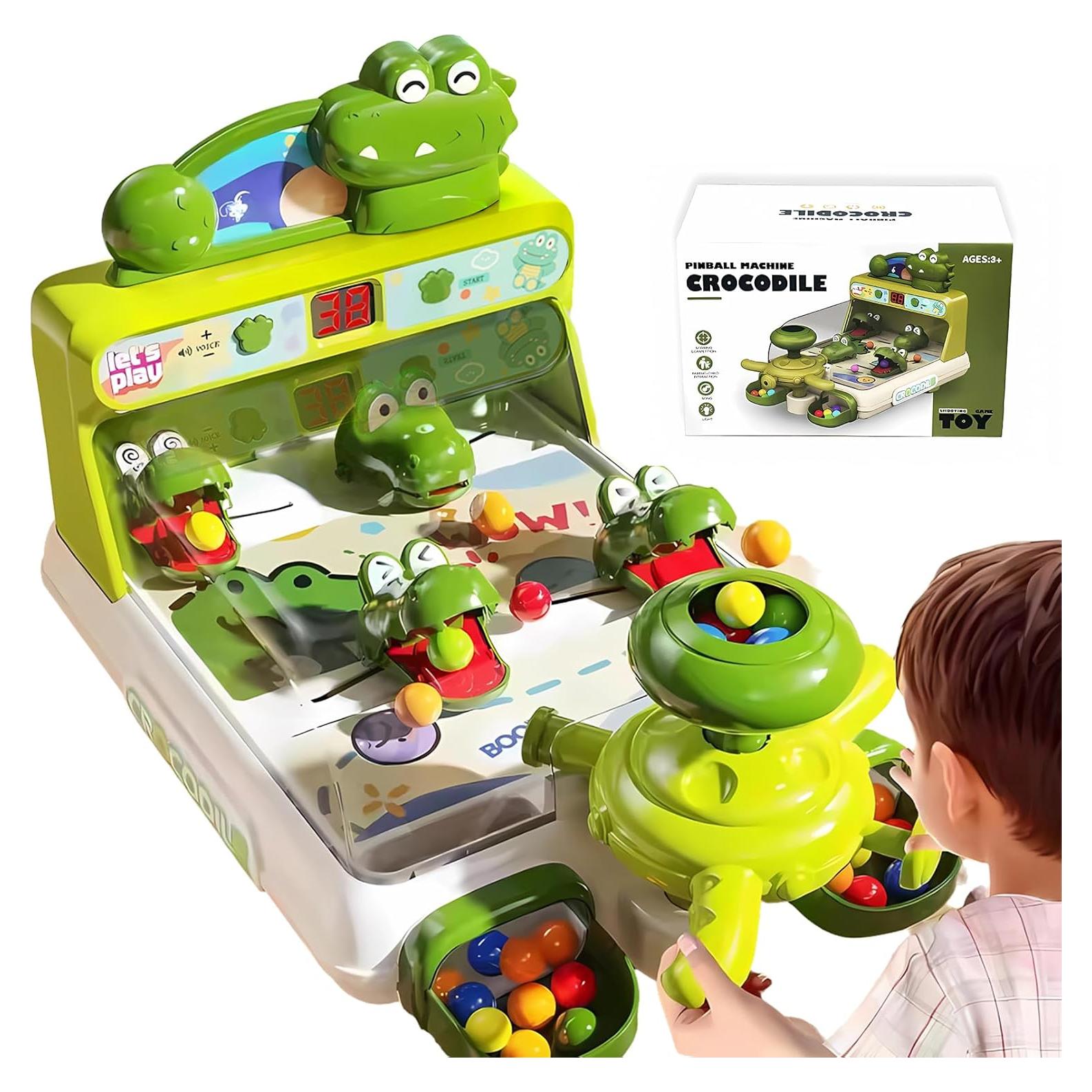 Máquina de Pinball Cocodrilo SHANTOU 27.9x21.8cm Verde