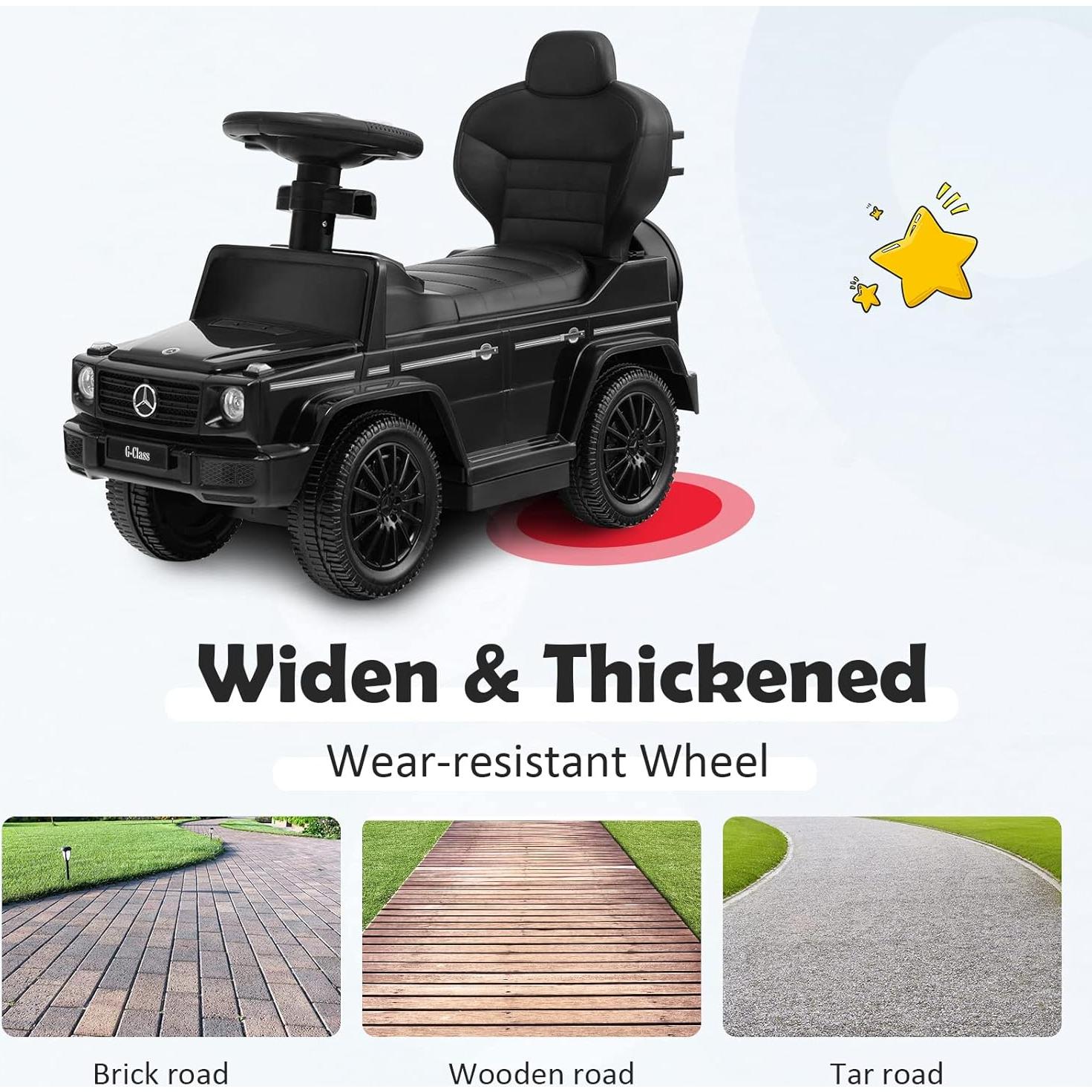 Coche Empujable 3 en 1 Costzon Mercedes Benz Negro