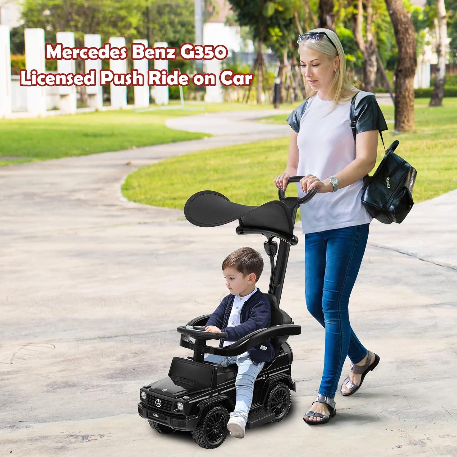 Coche Empujable 3 en 1 Costzon Mercedes Benz Negro