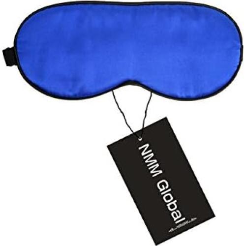 Máscara de Sueño de Seda Natural NMM para Niños Azul 15x7cm