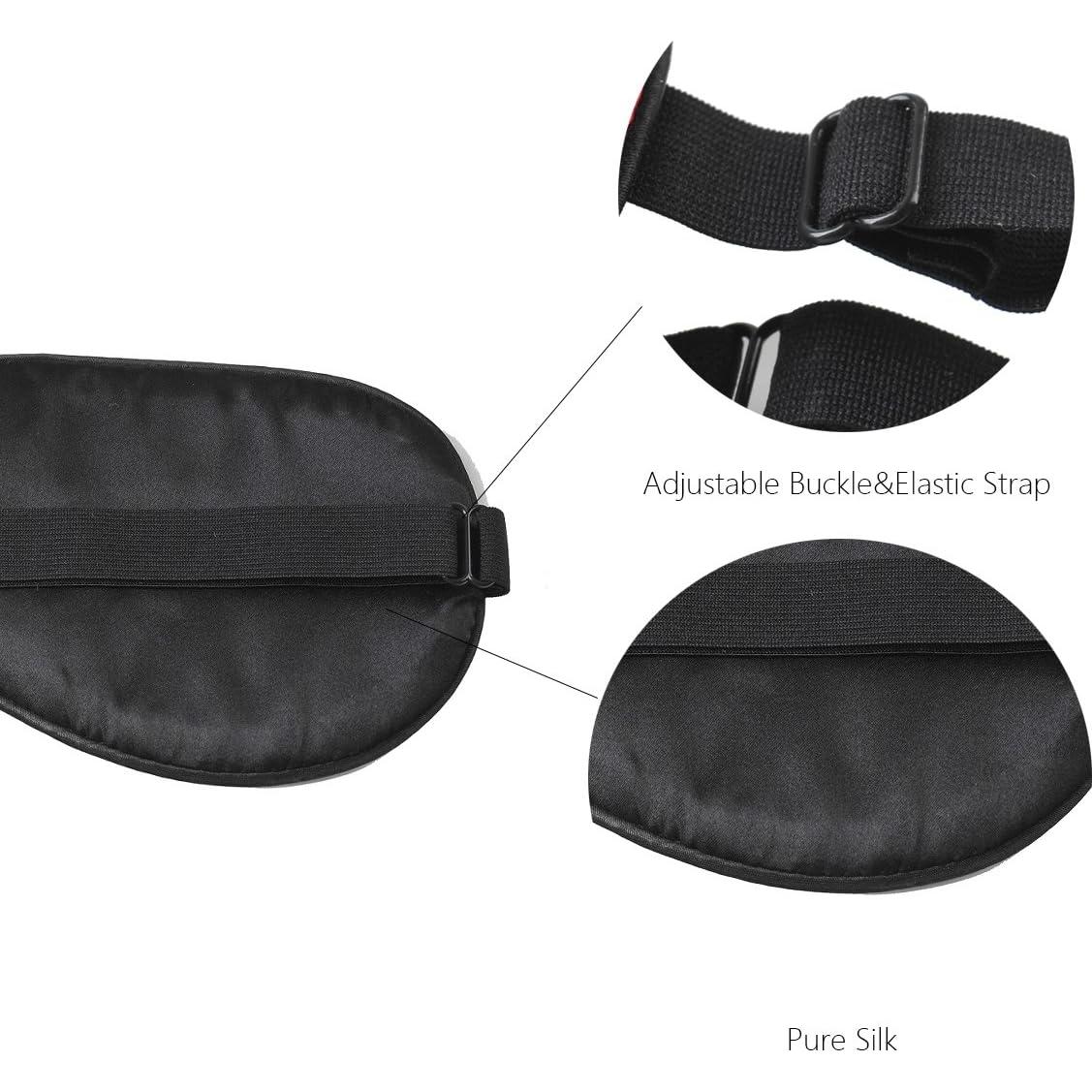 Máscara de Sueño de Seda Natural NMM para Niños Azul 15x7cm