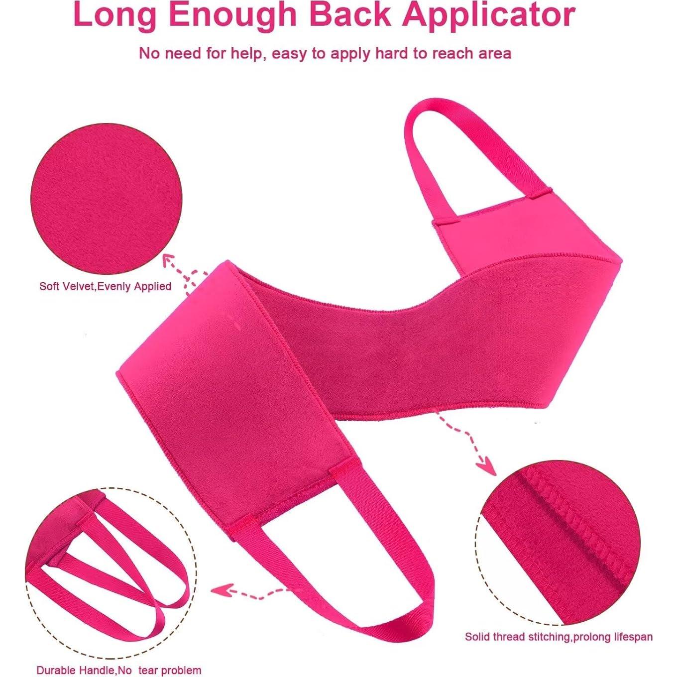 Guante de Autobronceador CeleCily 2 en 1 Rojo Rosa