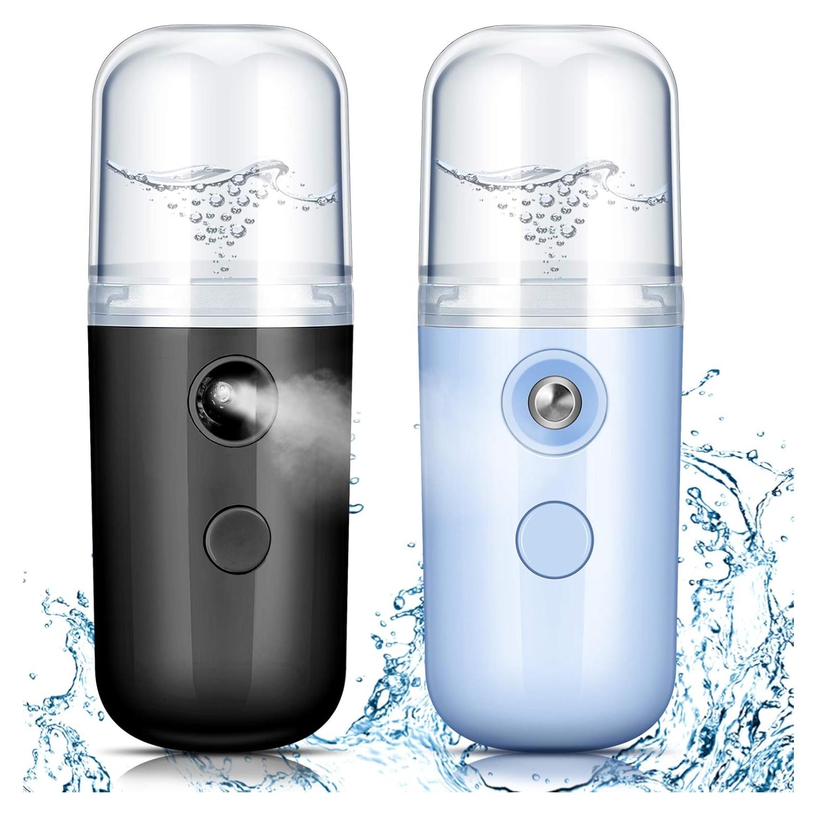 Humidificador Facial Portátil Honoson 30 ml USB Negro y Azul