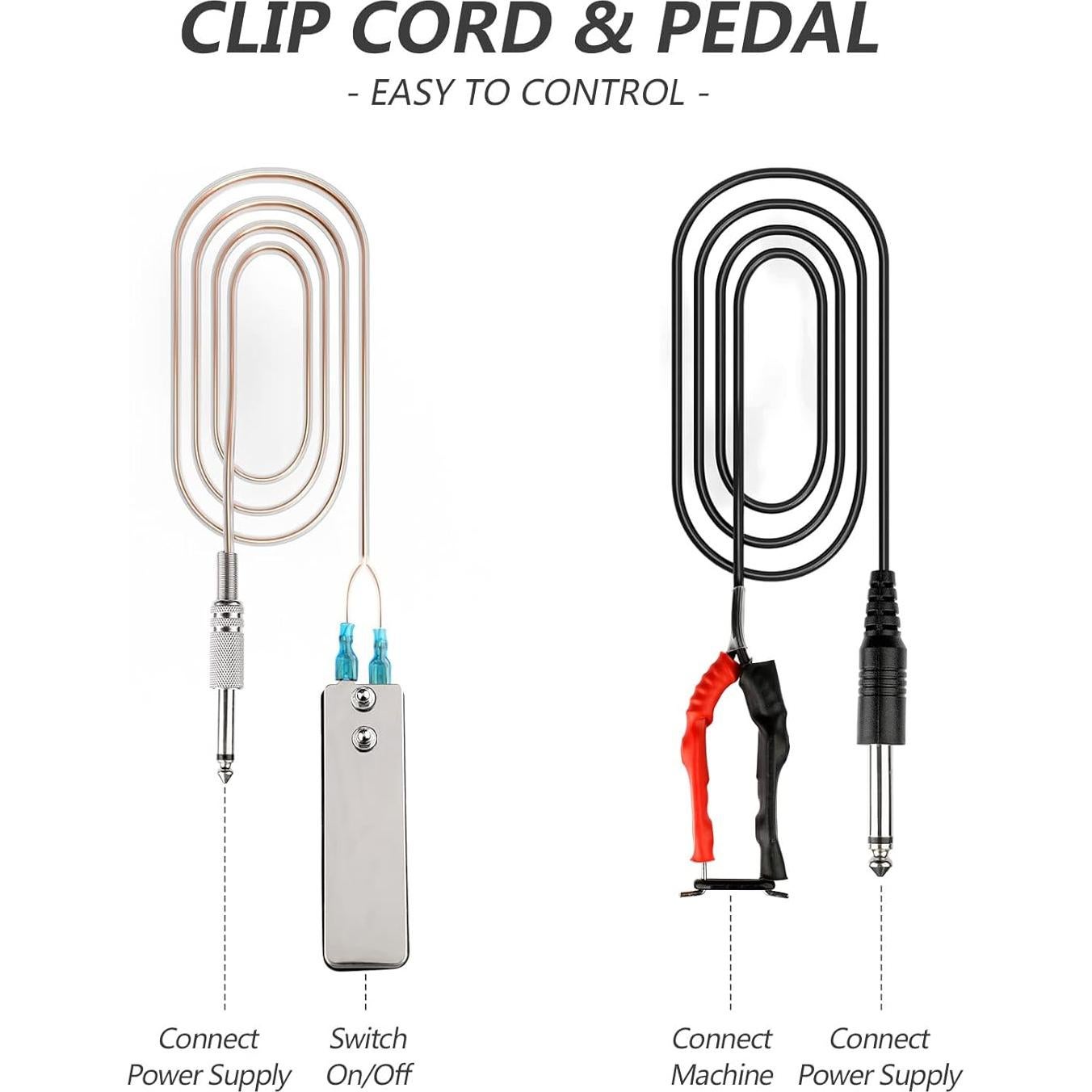 Kit de Tatuaje Profesional Solong TK465 - 4 Máquinas, 180 Piezas