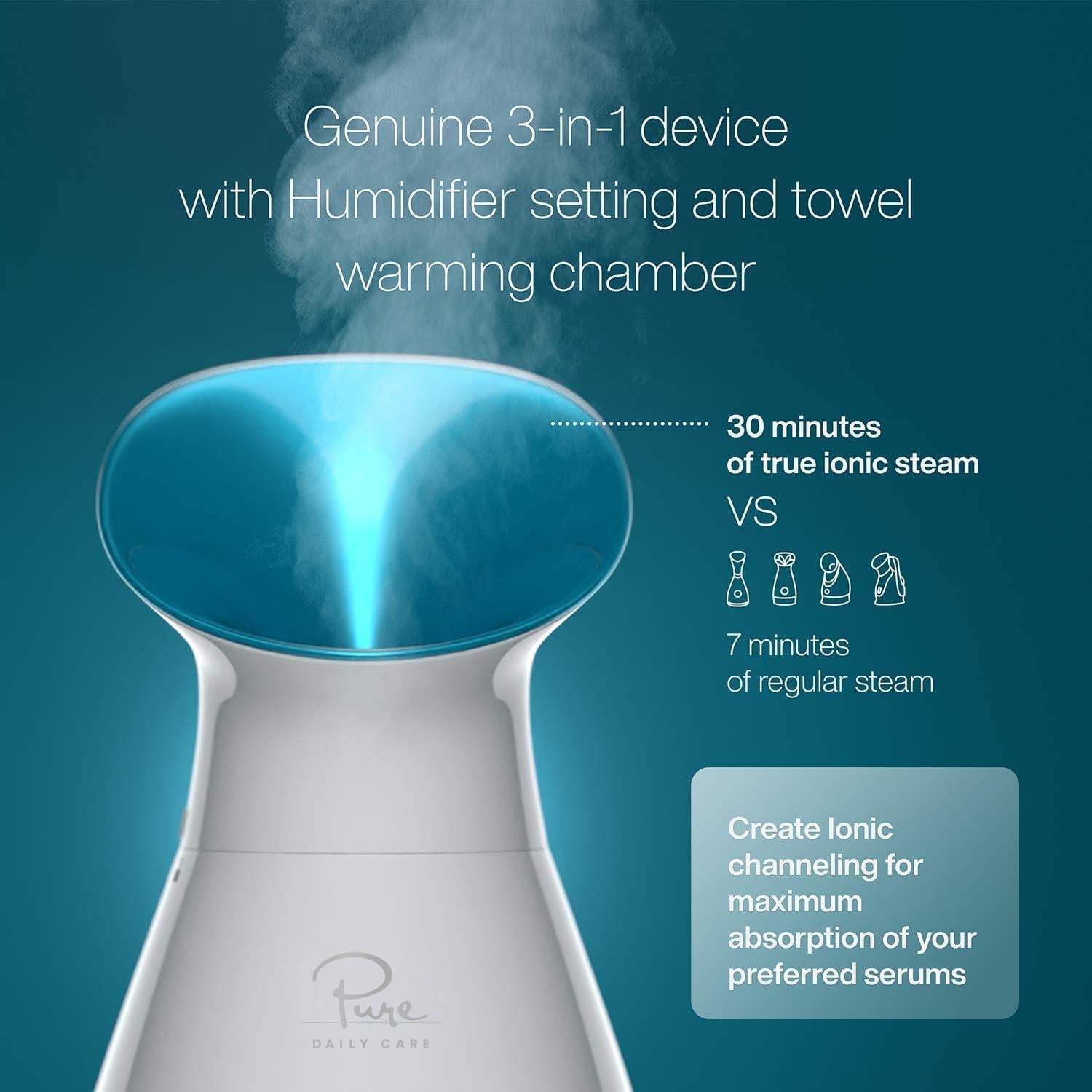 NanoSteamer Grande Pure Daily Care 3-en-1 Facial Vapor