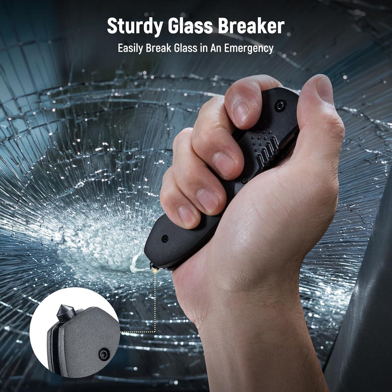 Cuchillo Plegable KEXMO 8.79 cm Táctico Negro EDC