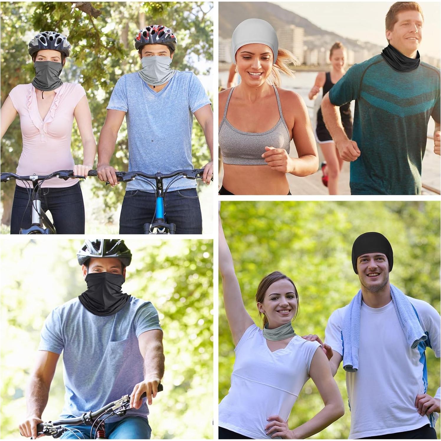 Gaiter de Cuello Geyoga 6 Piezas Protección UV Transpirable