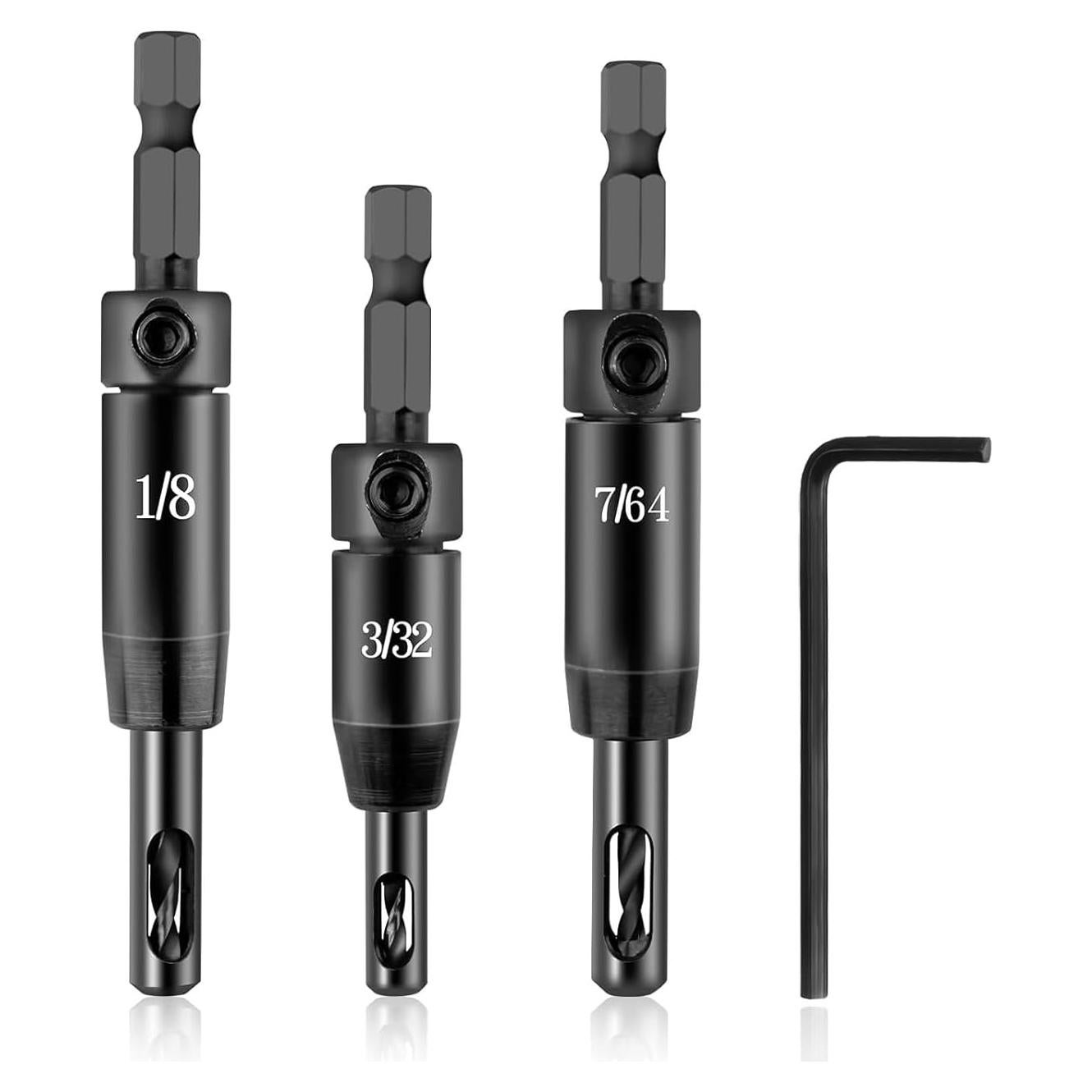 Juego de Brocas Autocentrantes Gfdoso CC2430 3 Pcs 2.38-3.18 mm