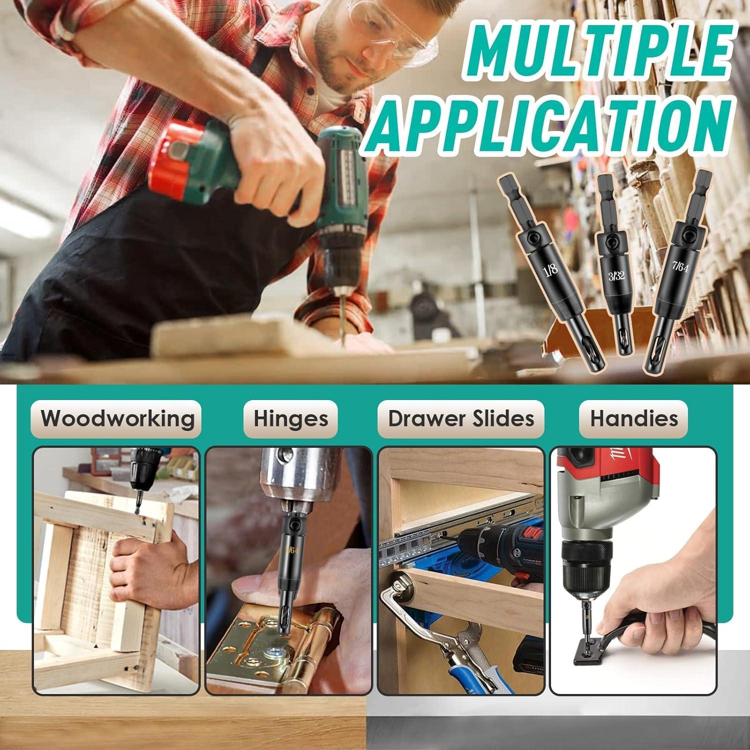 Juego de Brocas Autocentrantes Gfdoso CC2430 3 Pcs 2.38-3.18 mm