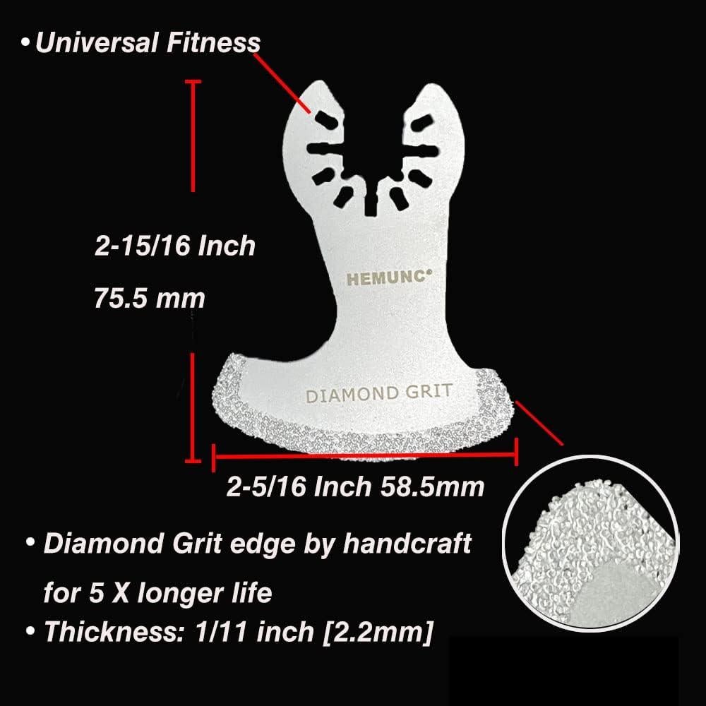 Juego de Cuchillas Oscilantes de Diamante HEMUNC 6 Pcs