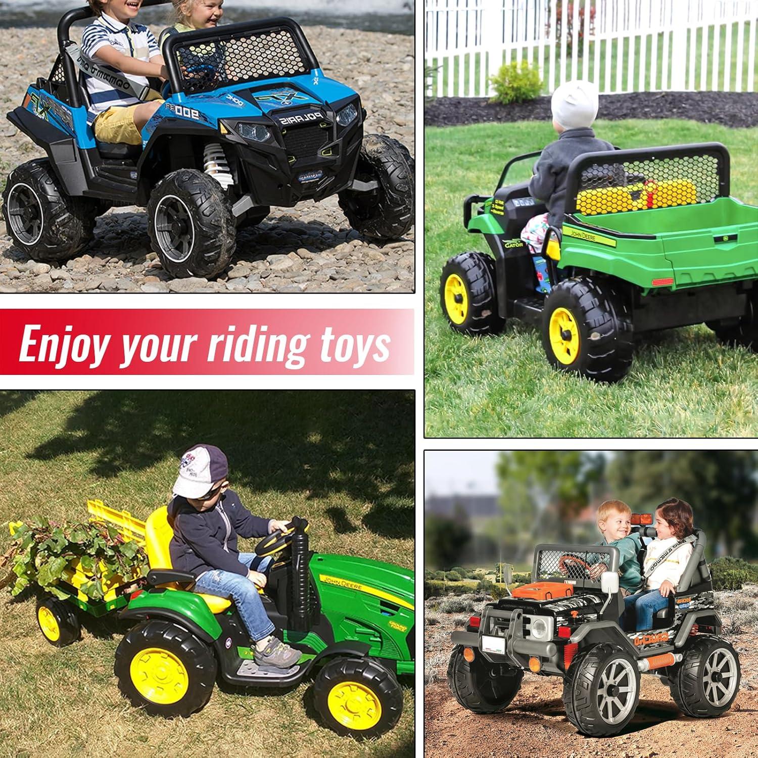 Power Wheel Adapter Compatible with Milwaukee Battery with Wire Harness Connector Compatible with Peg-Perego Children Ride-on Car, 12AWG Wire with 40A Fuse