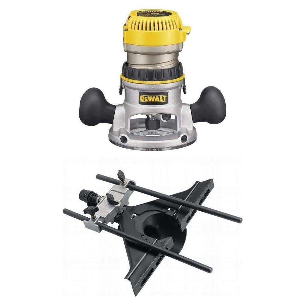 Router DEWALT DW618K 2.25 HP con Guía de Bisel y Aspiradora