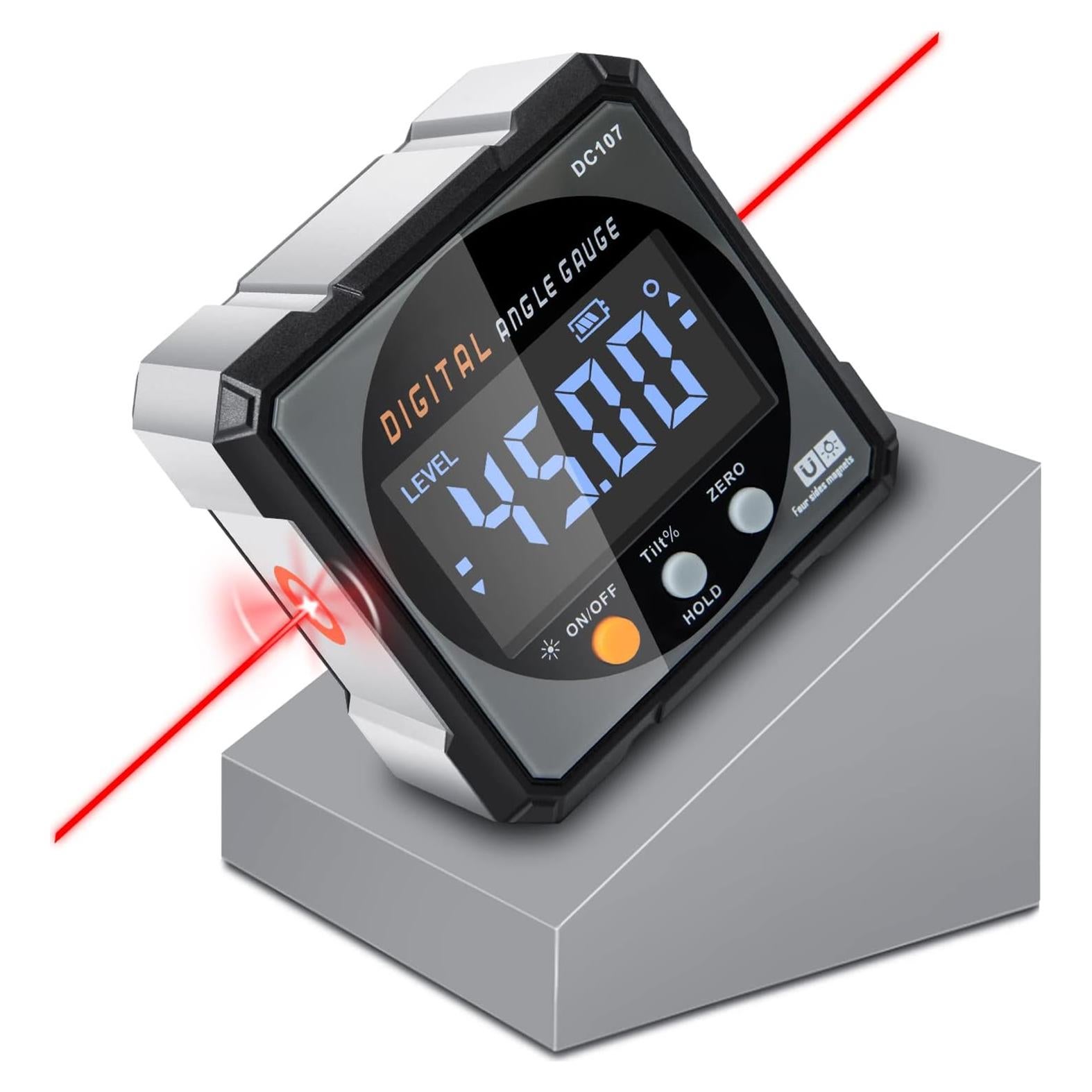 Buscador de Ángulo Digital COROLLATA - Inclinómetro Cubo 6.1cm