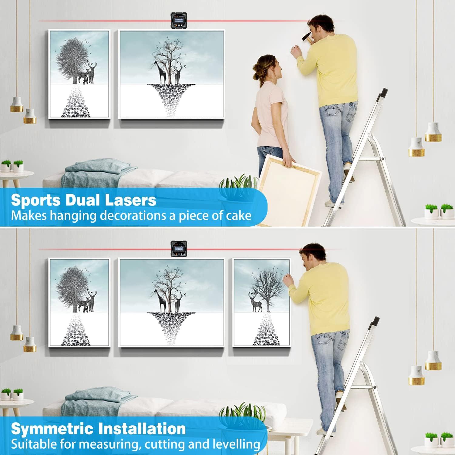 Buscador de Ángulo Digital COROLLATA - Inclinómetro Cubo 6.1cm