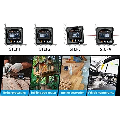 Buscador de Ángulo Digital COROLLATA - Inclinómetro Cubo 6.1cm