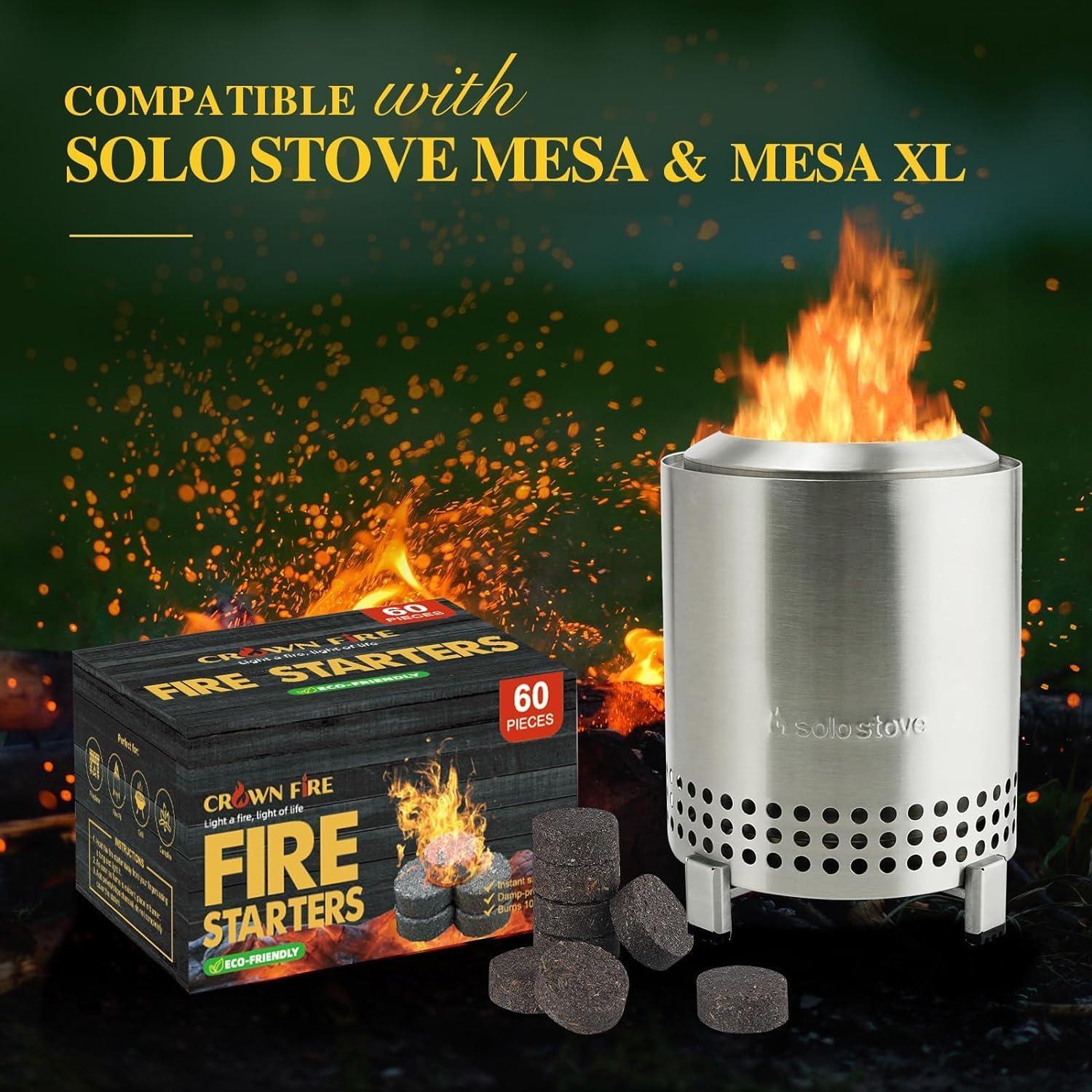 Encendedores de Fuego CROWN FIRE 60 Unidades para BBQ