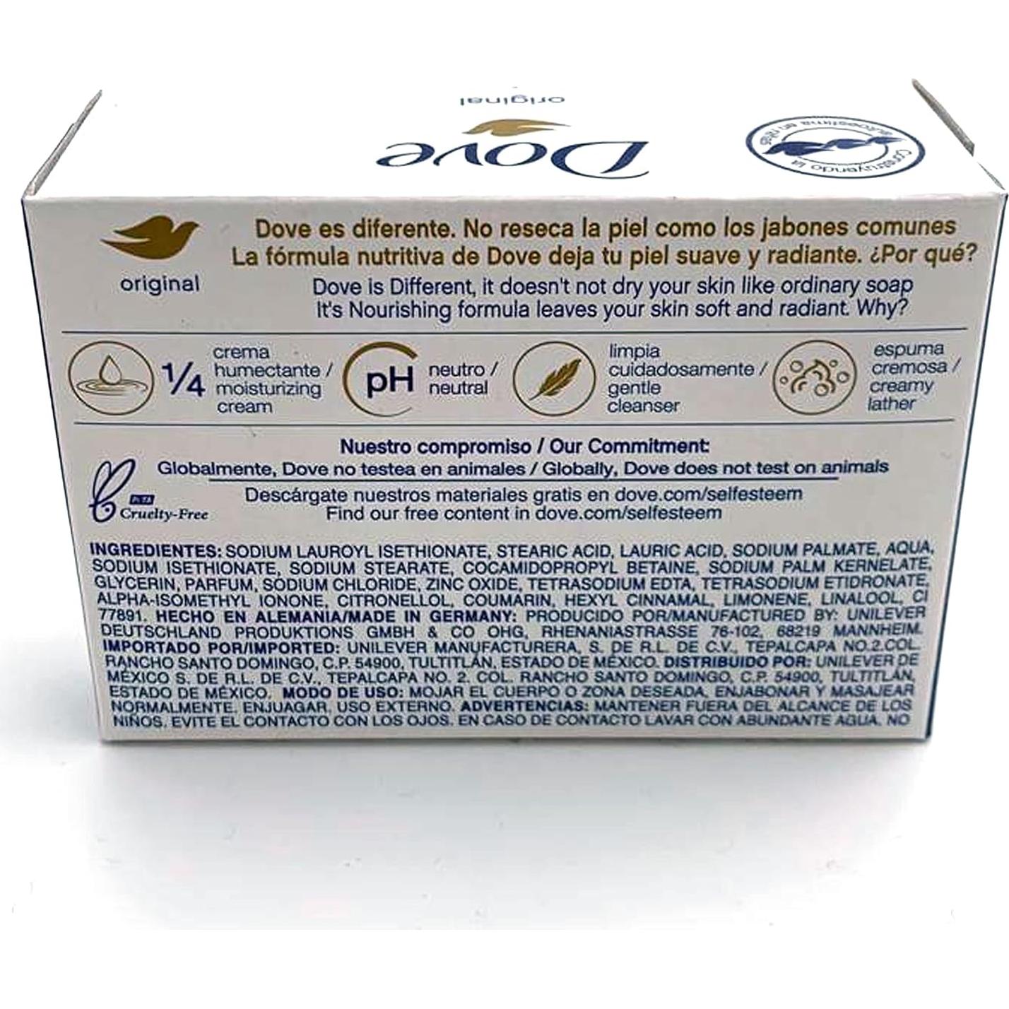 Barra de Belleza Hidratante Dove 106.3 g (paquete de 3)