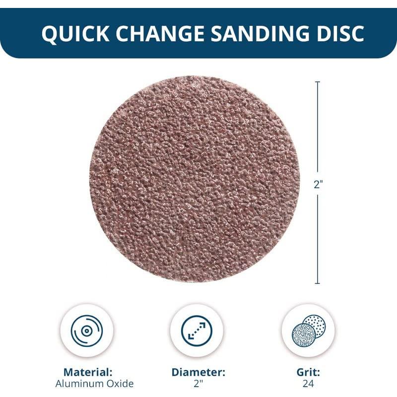 Discos de Lijado 2" Benchmark Abrasives Óxido de Aluminio 24 Grano - Paquete de 25