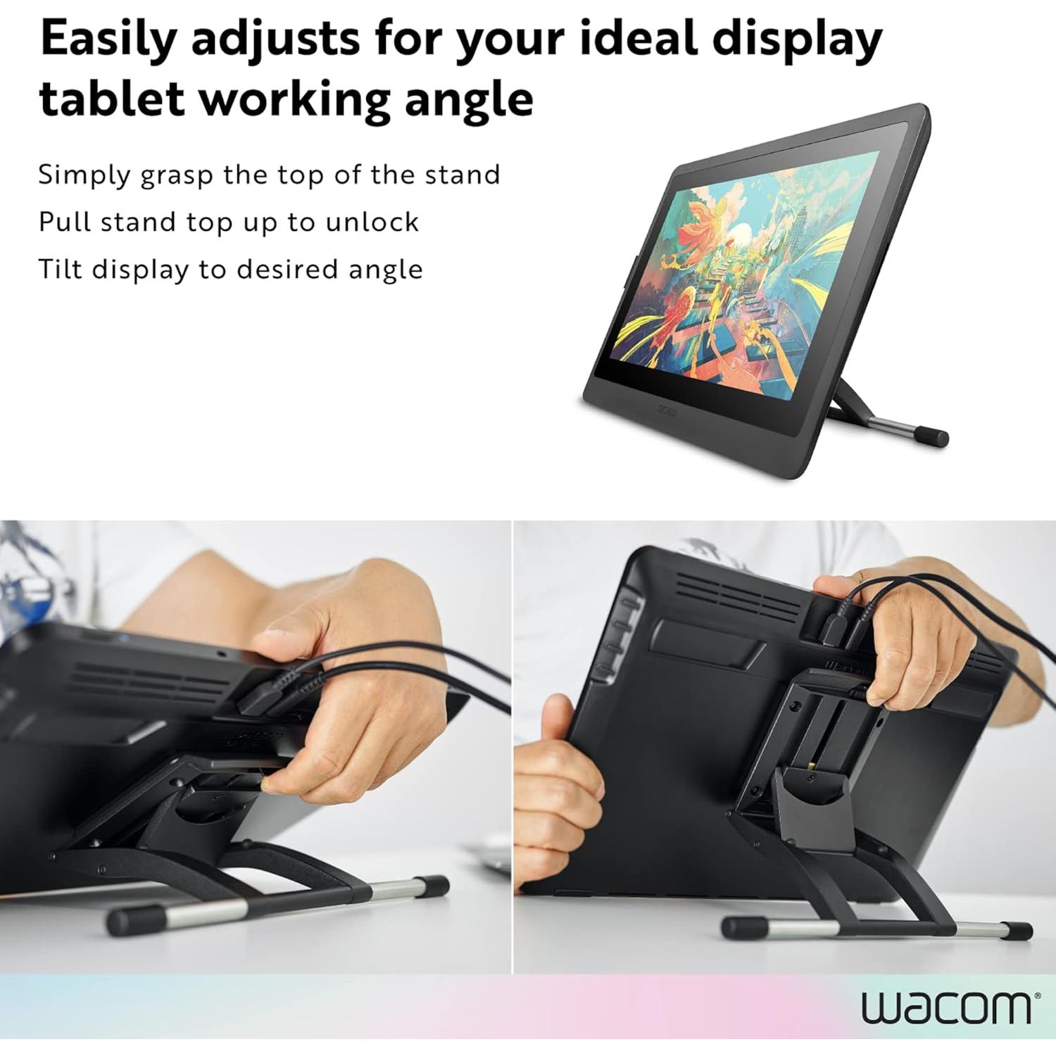 Soporte Ajustable Wacom Cintiq 30.99x20.07cm Antideslizante