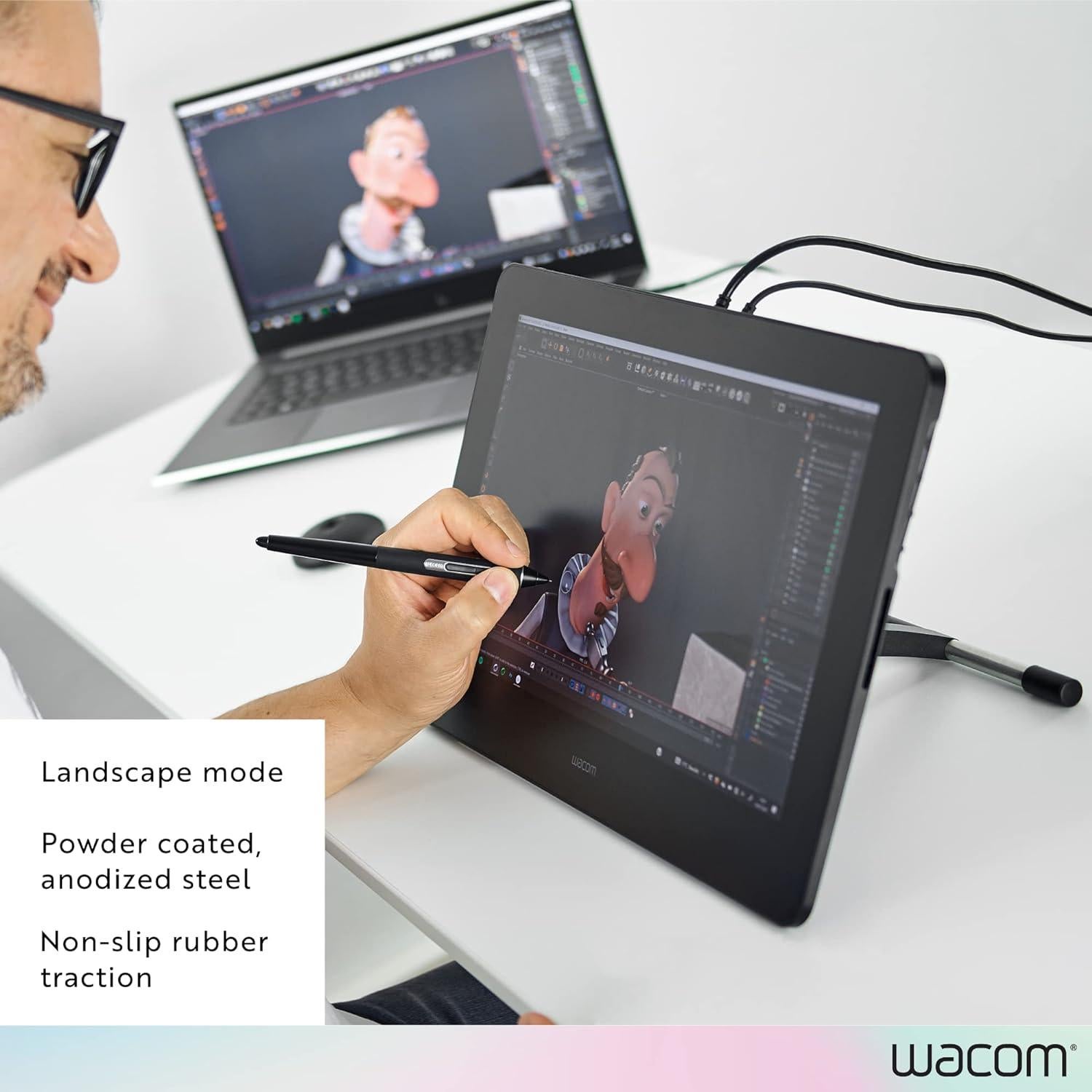 Soporte Ajustable Wacom Cintiq 30.99x20.07cm Antideslizante