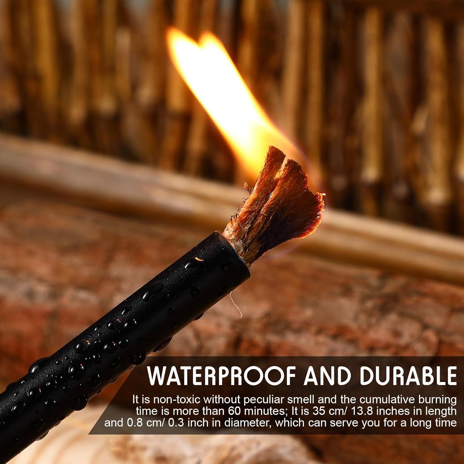10 Mechas de Cera Impermeables Skylety para Encender Fuego