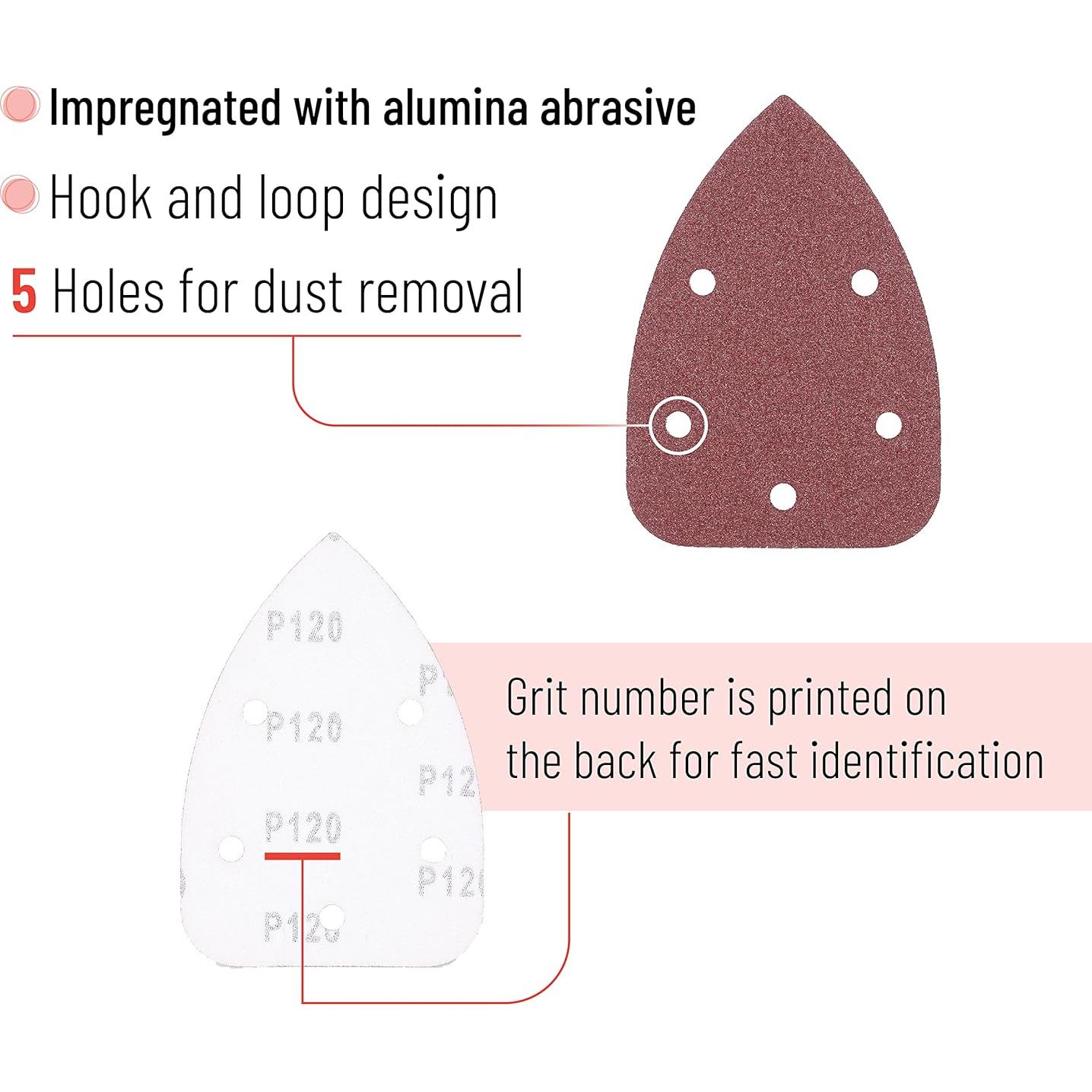 Almohadillas de Lijado Bates 30 pcs 40-240 Granos para Lijadora
