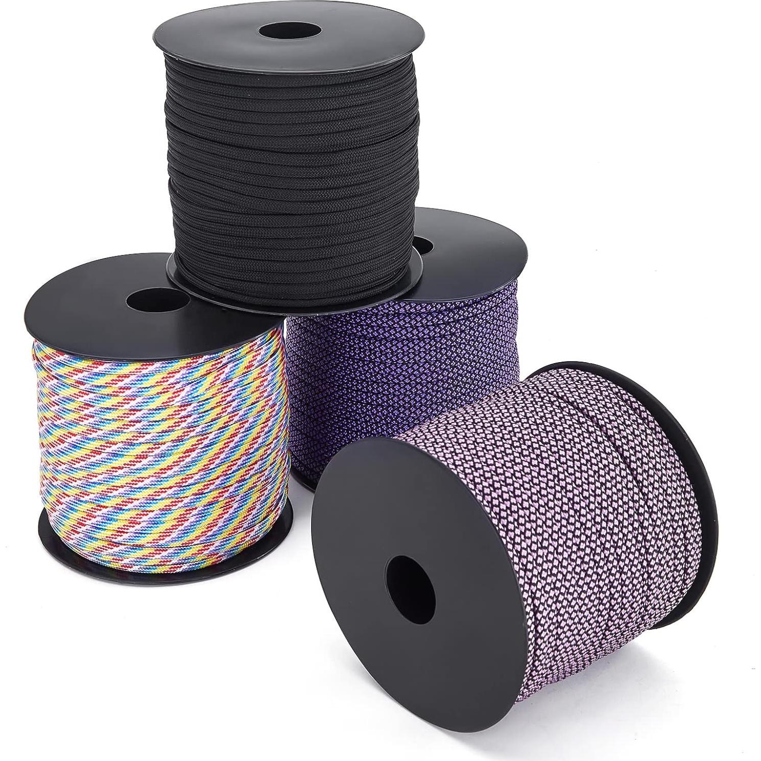 Cuerda Paracord MOOCY 550 Nylon 4mm 50 Pies para Supervivencia
