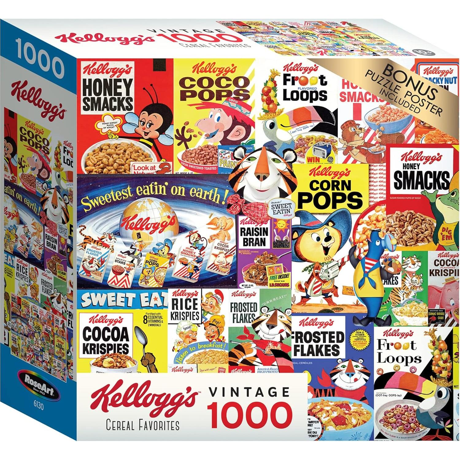 Rompecabezas de 1000 Piezas RoseArt Favoritos de Cereal