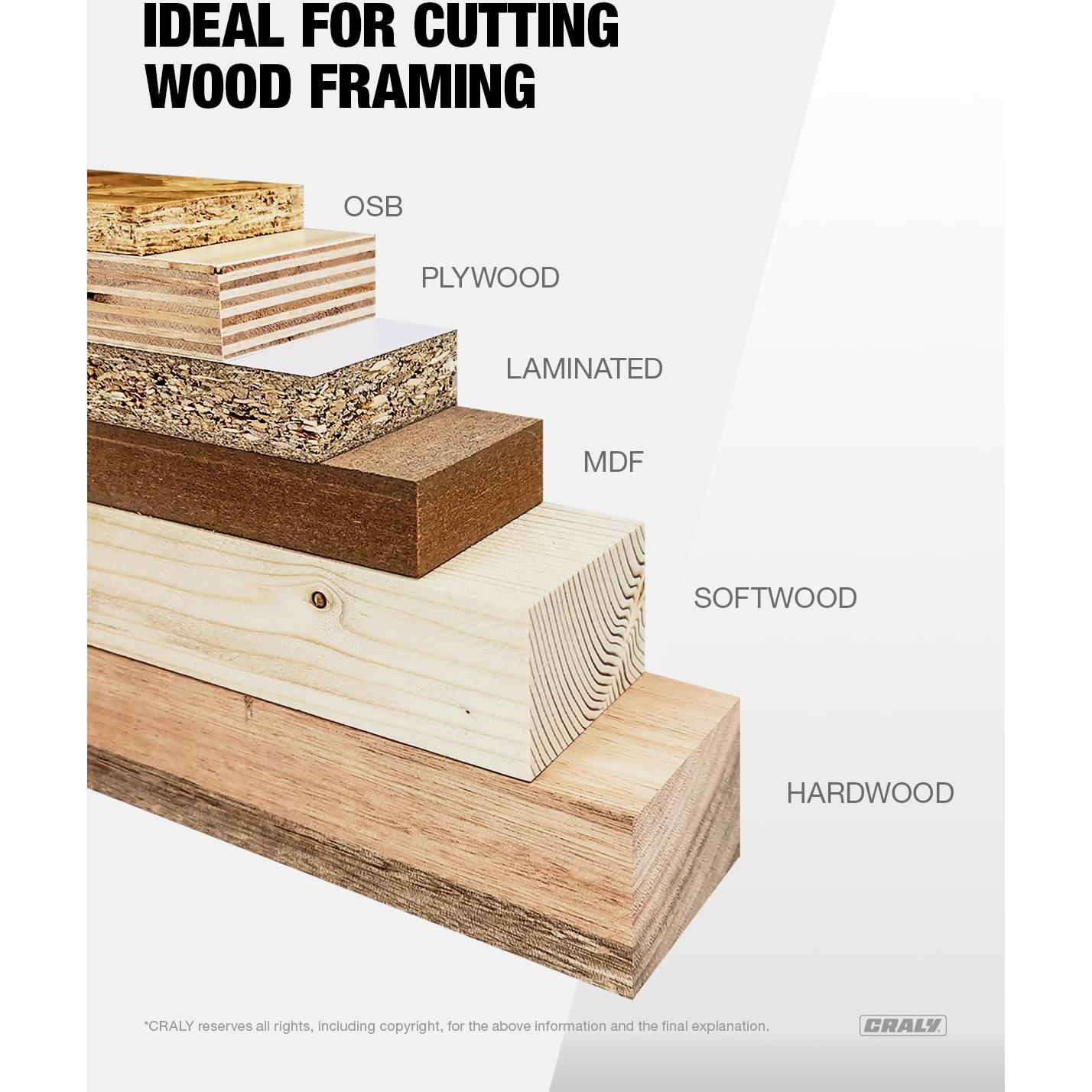 Hoja de Sierra Circular CRALY 16.5 cm 24 Dientes Carburo