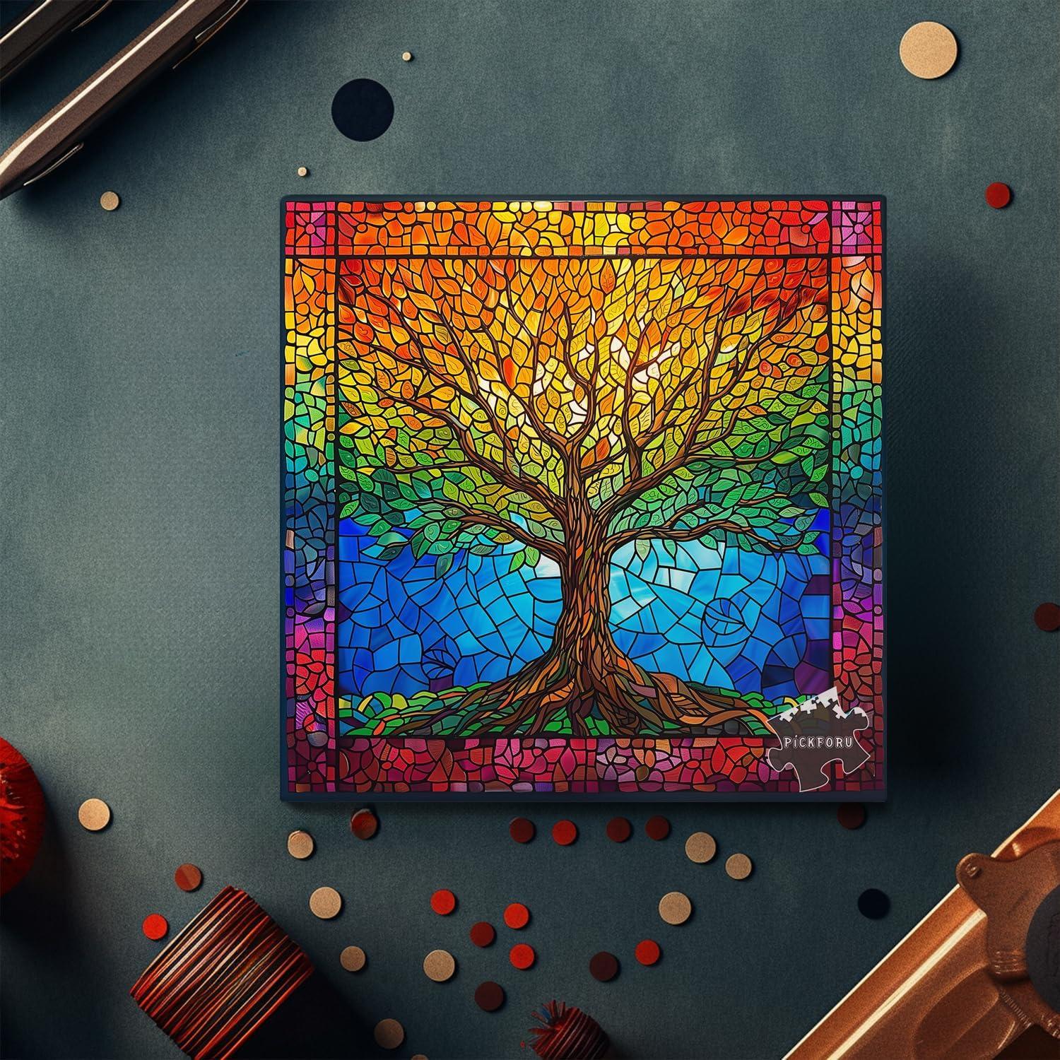 Rompecabezas PICKFORU 1000 Piezas Árbol de la Vida 60.6 cm