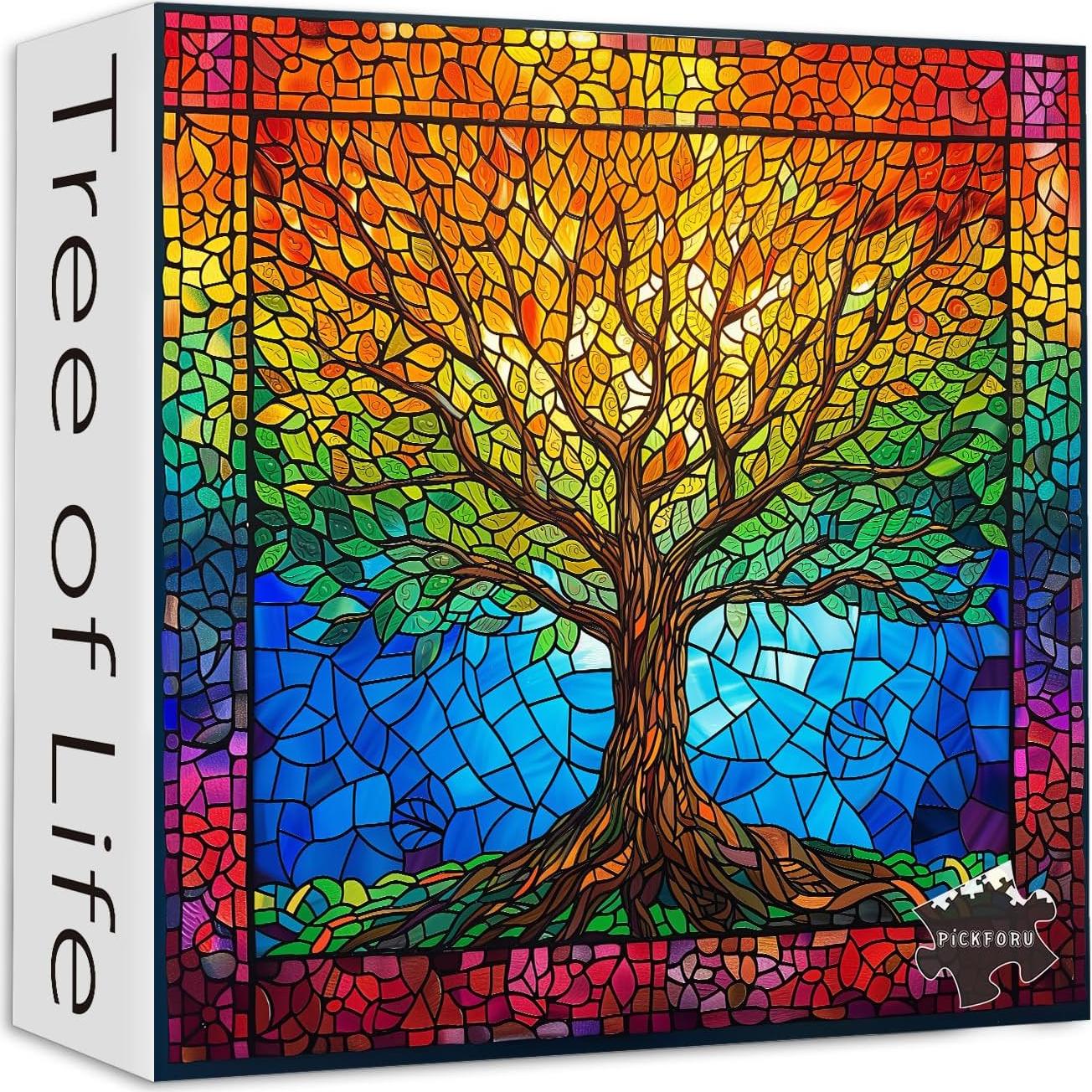 Rompecabezas PICKFORU 1000 Piezas Árbol de la Vida 60.6 cm