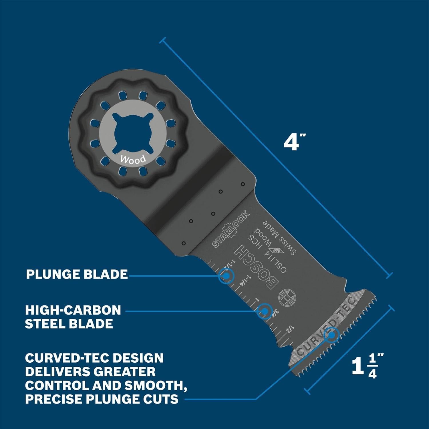 Cuchilla de Corte de Inmersión Bosch OSL114 3.2 cm Bi-Metal