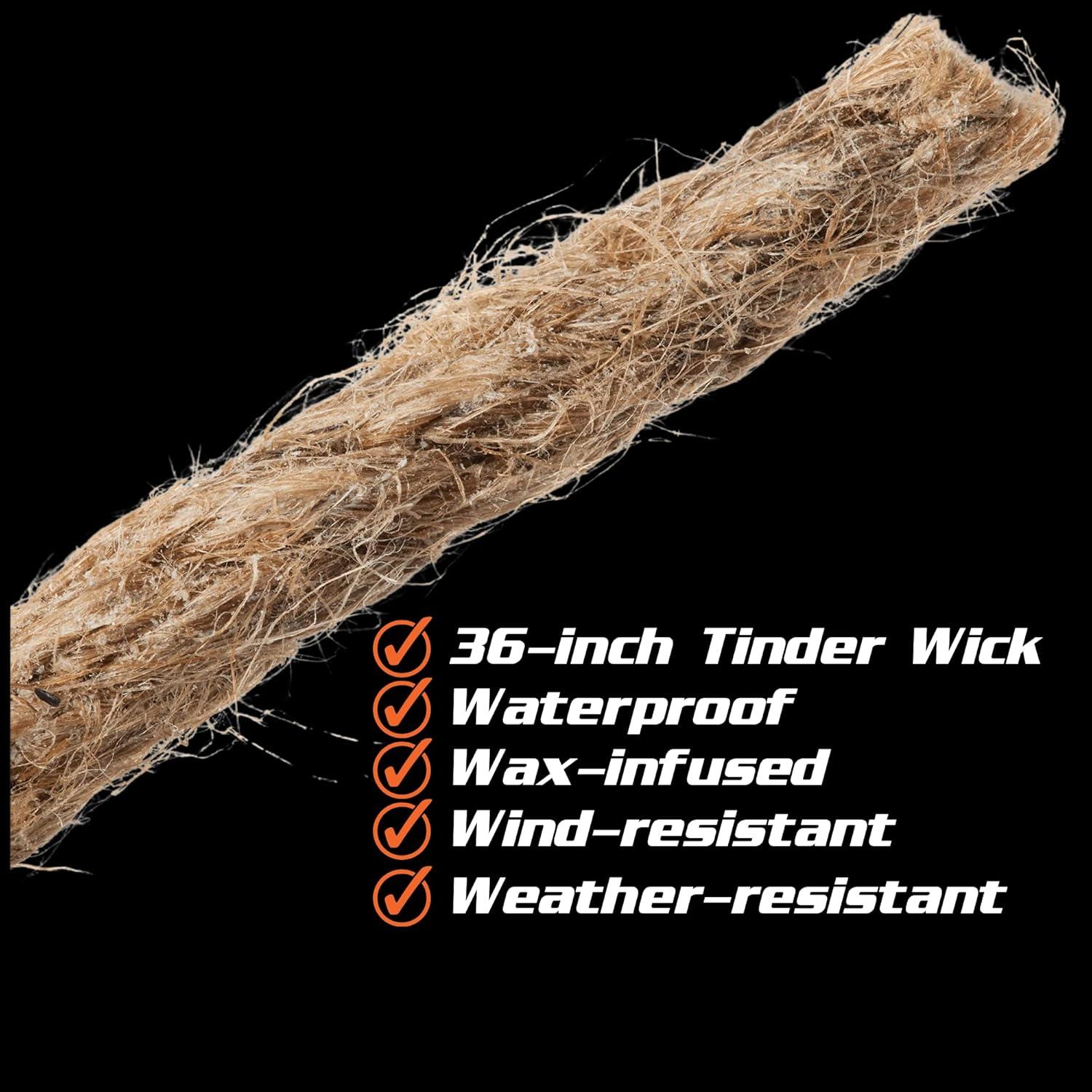 Cuerda Encendedora PREPARED4X 91.44 cm Impermeable Cera Cañamo