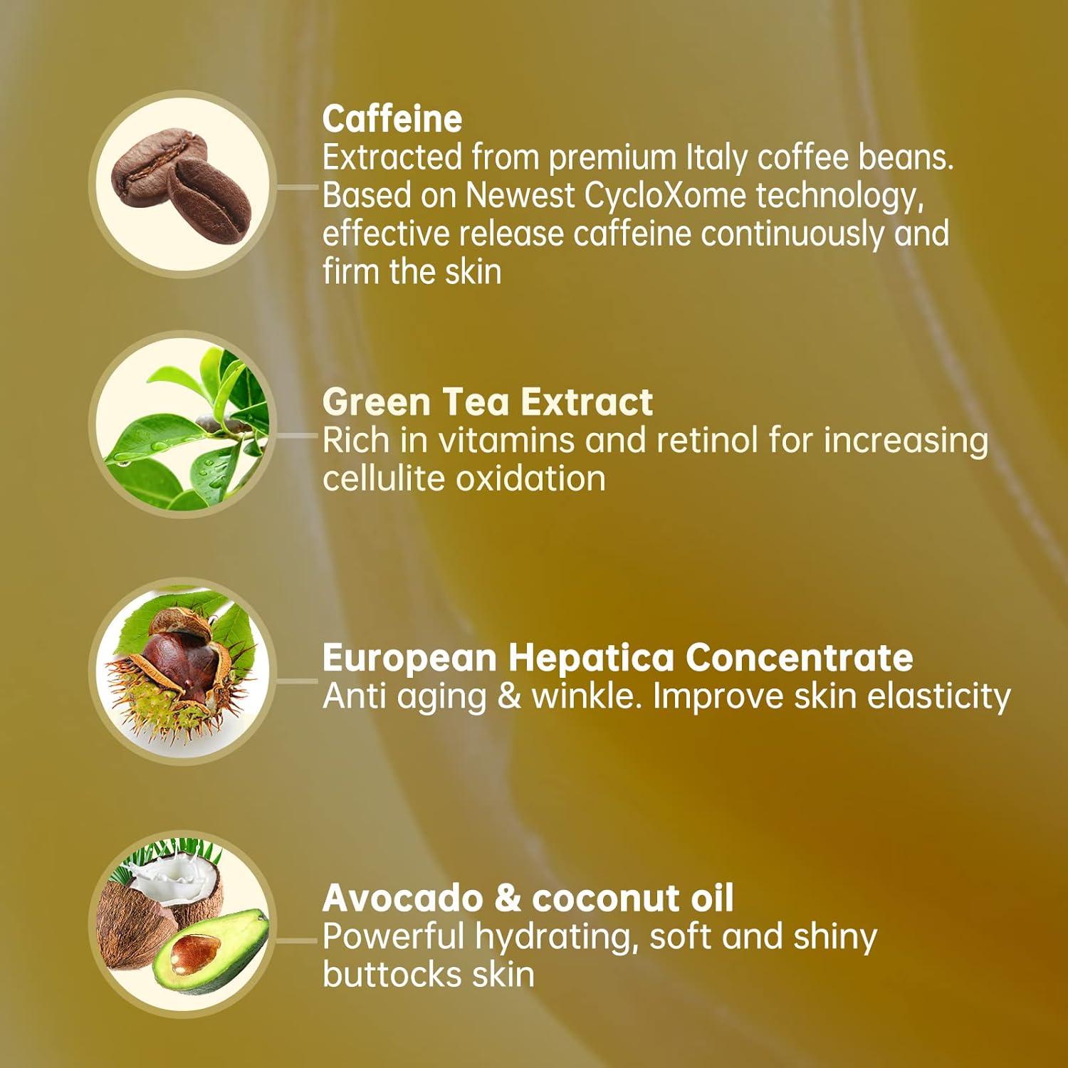 Crema Anticelulitis LA.PERSONAL 154 g con Cafeína y Té Verde