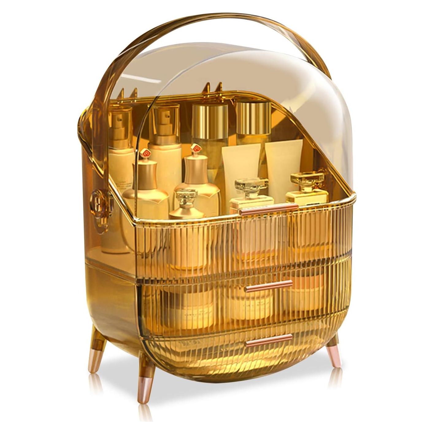 Caja de Almacenamiento Cosmético Ergocar X-1 Ámbar 27x18x35cm