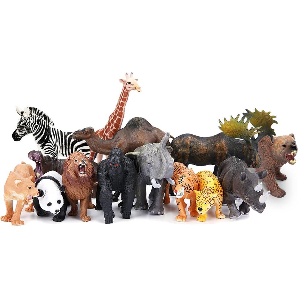 Figuras de Animales de Safari BOLZRA Jumbo 14 Piezas