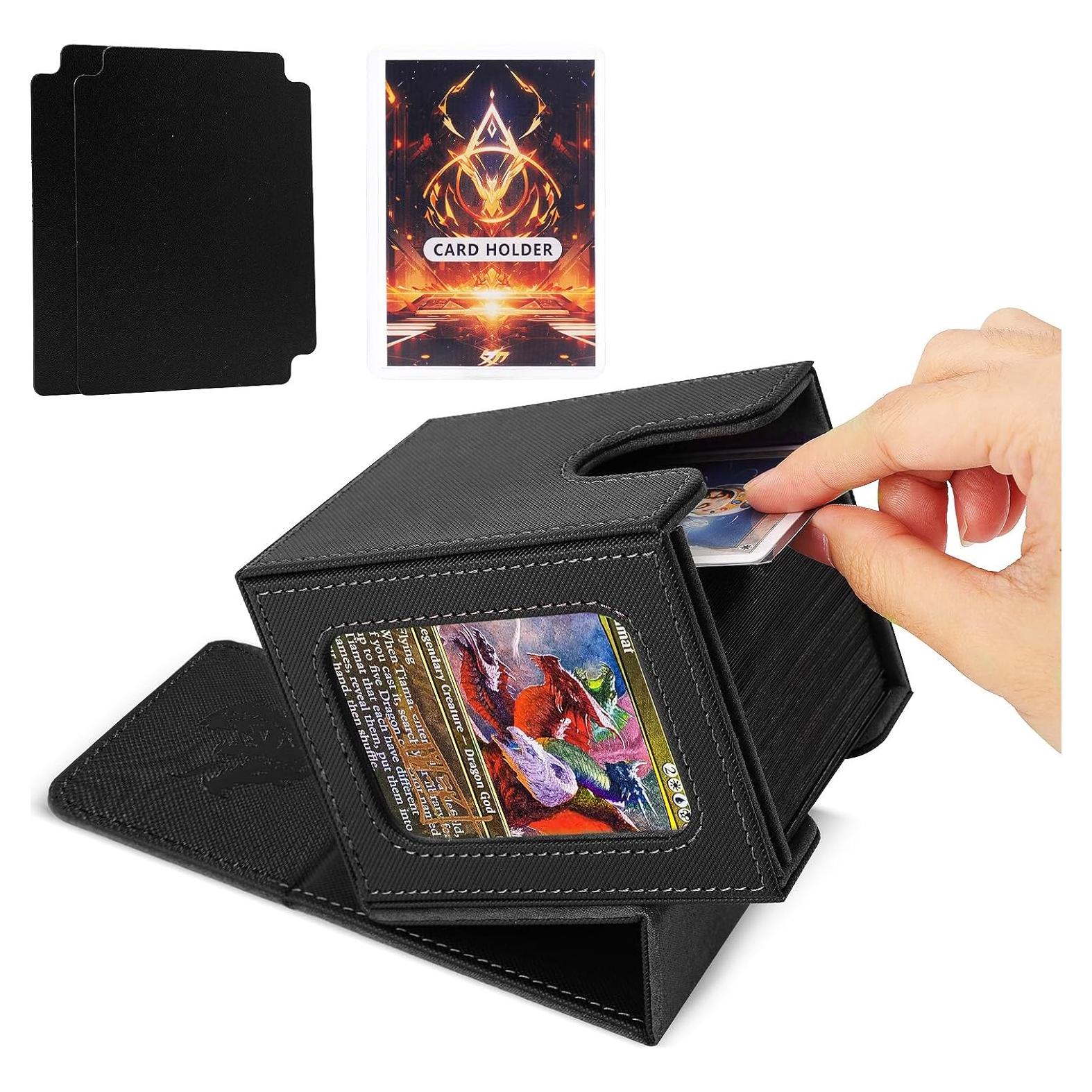Caja de Deck ArtBoutiq para 100 Cartas Dobladas - Negro