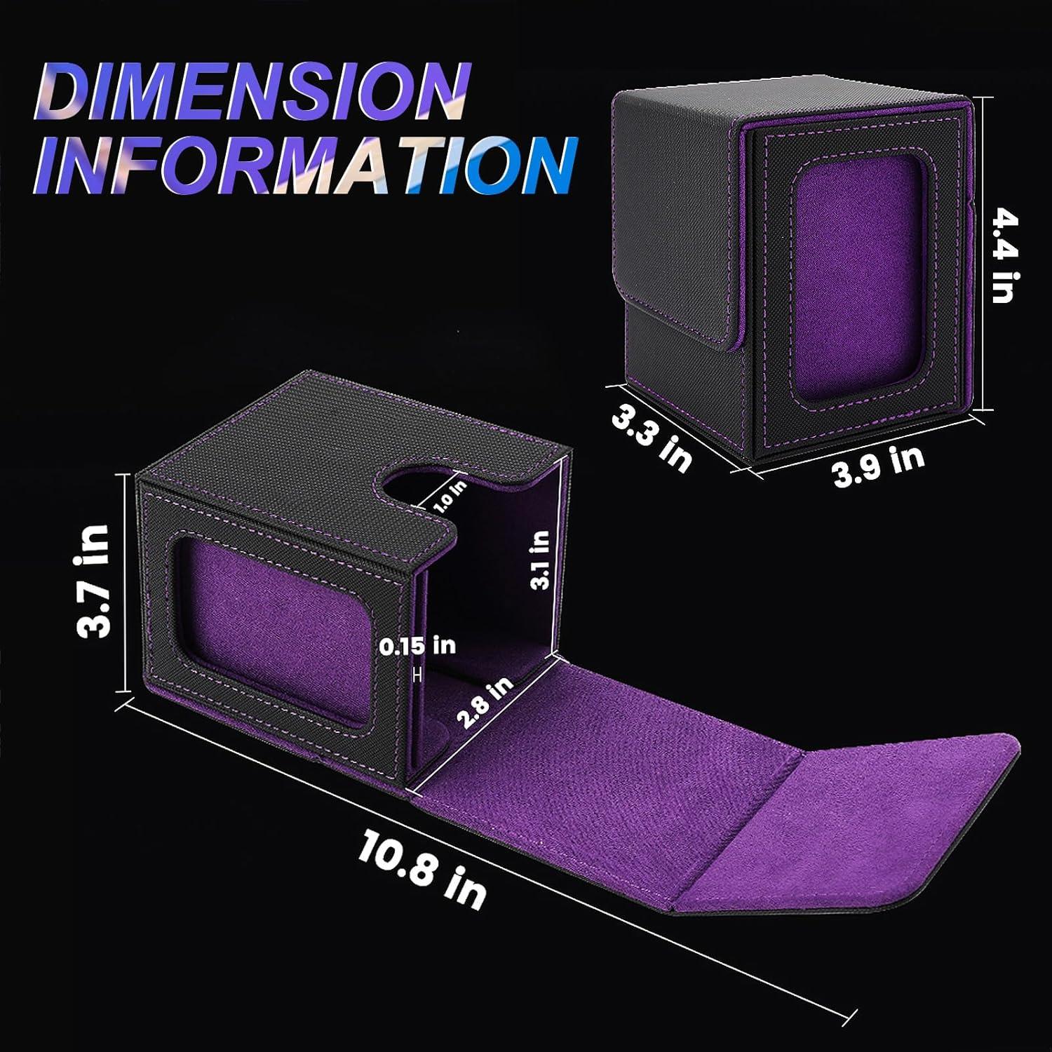 Caja de Deck ArtBoutiq para 100 Cartas Dobladas - Negro