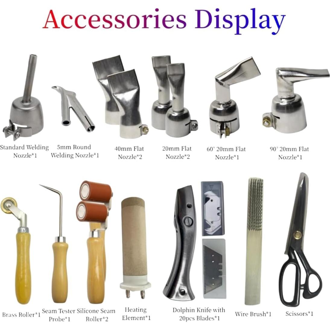 Kit de Pistola de Calor 1600W LEMOTE para Soldadura PVC