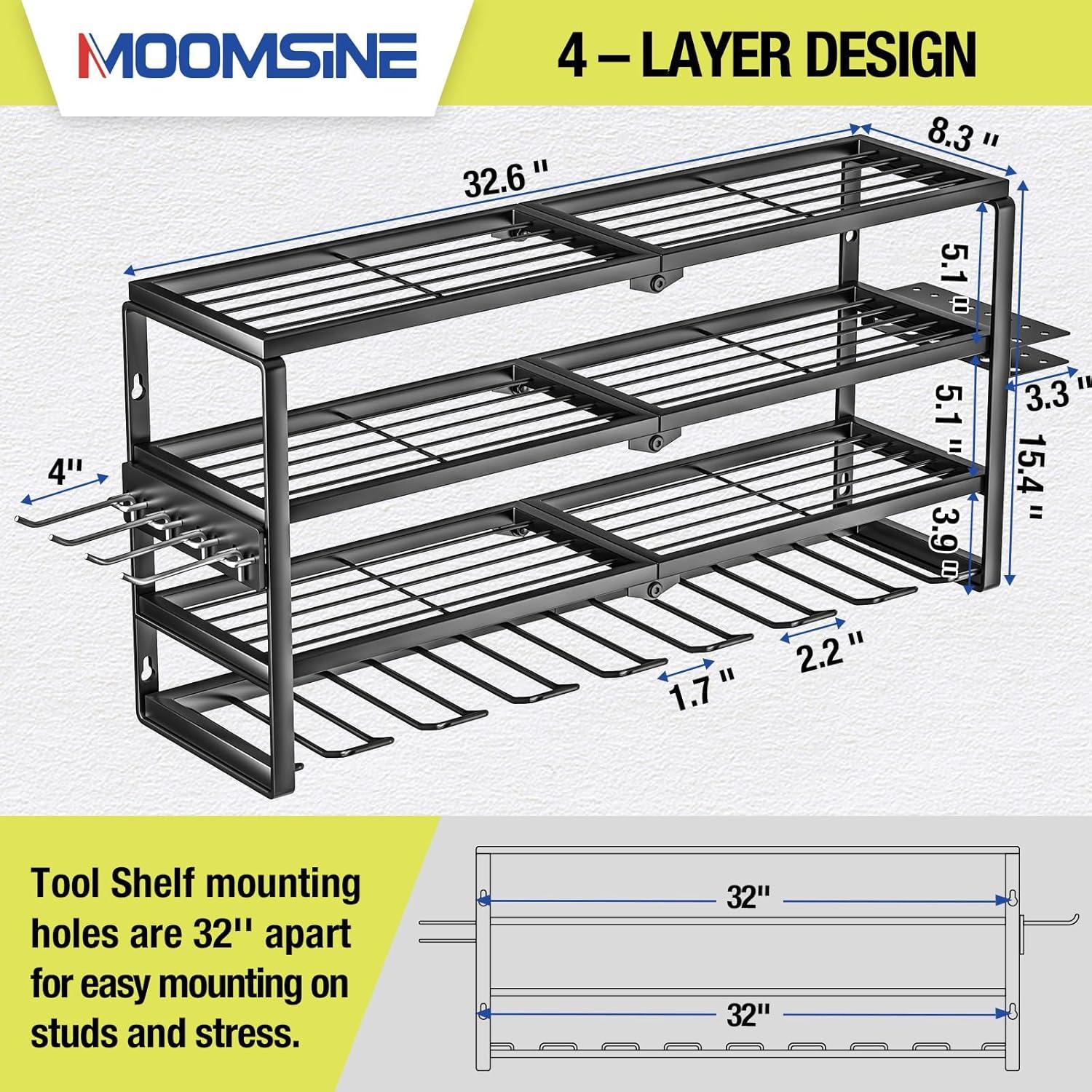 Organizador de Herramientas de Pared MOOMSINE 4 Capas 81 cm
