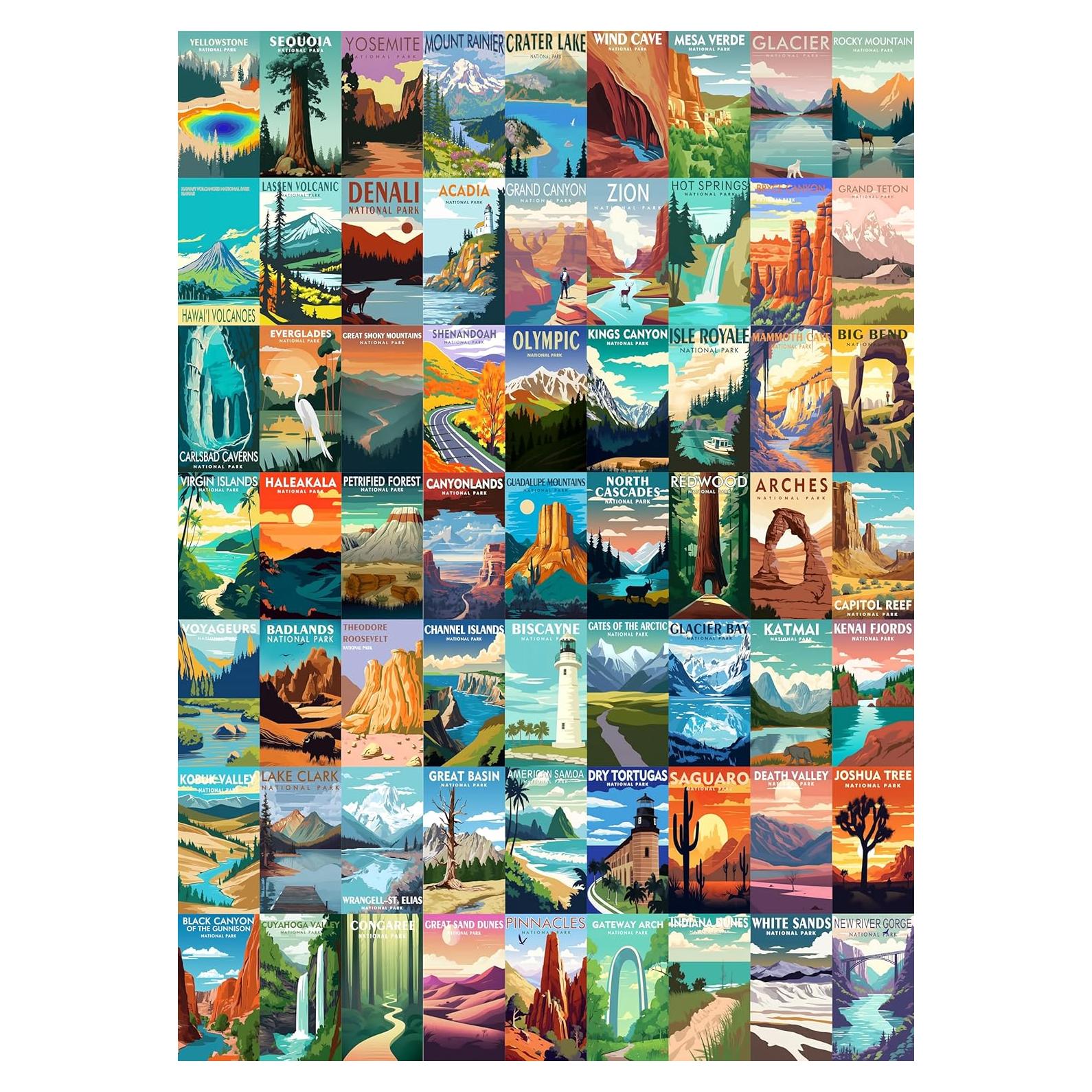 Rompecabezas 1000 Piezas Parques Nacionales PICKFORU 70x50 cm