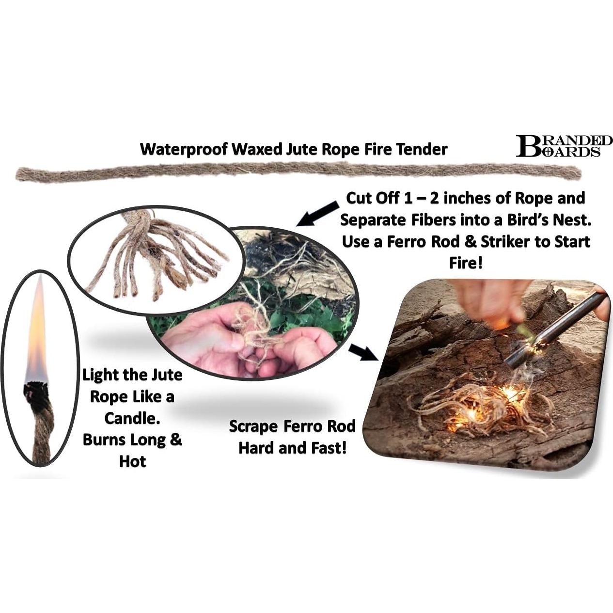 Kit de Inicio de Fuego Branded Boards 2-Pack con Cuchillo