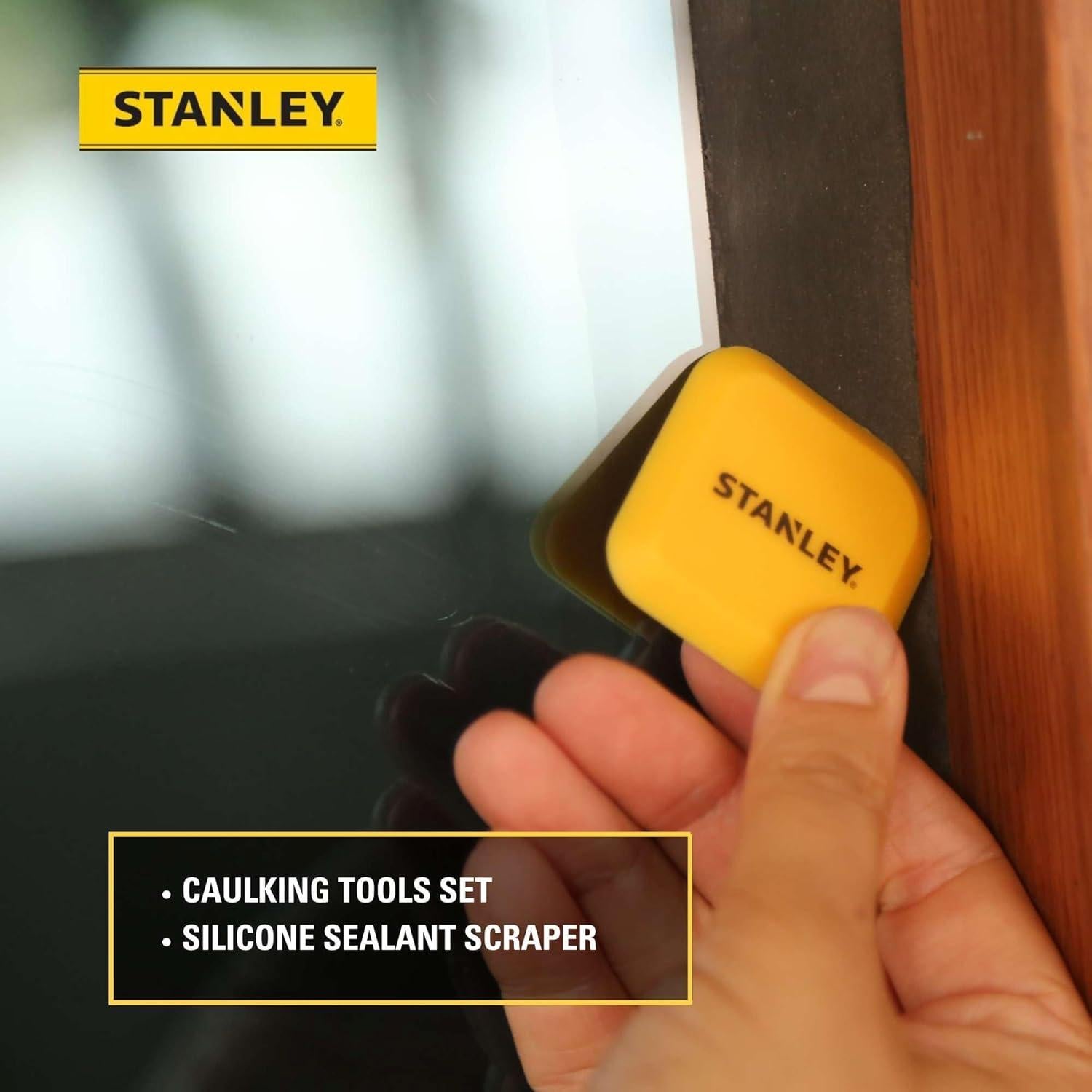 Kit de Herramientas de Alisado Stanley 4 en 1 para Selladores