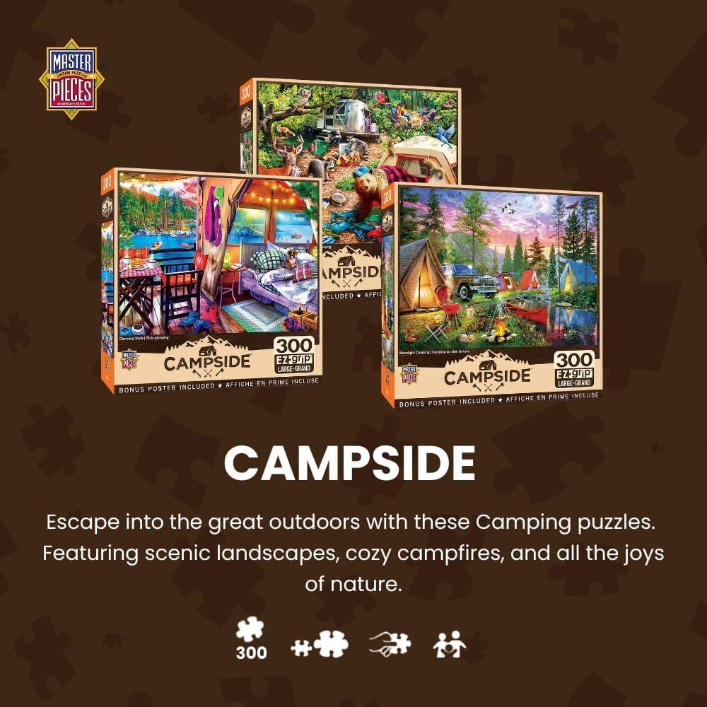 Rompecabezas MasterPieces 300 Piezas EZ Grip Glamping