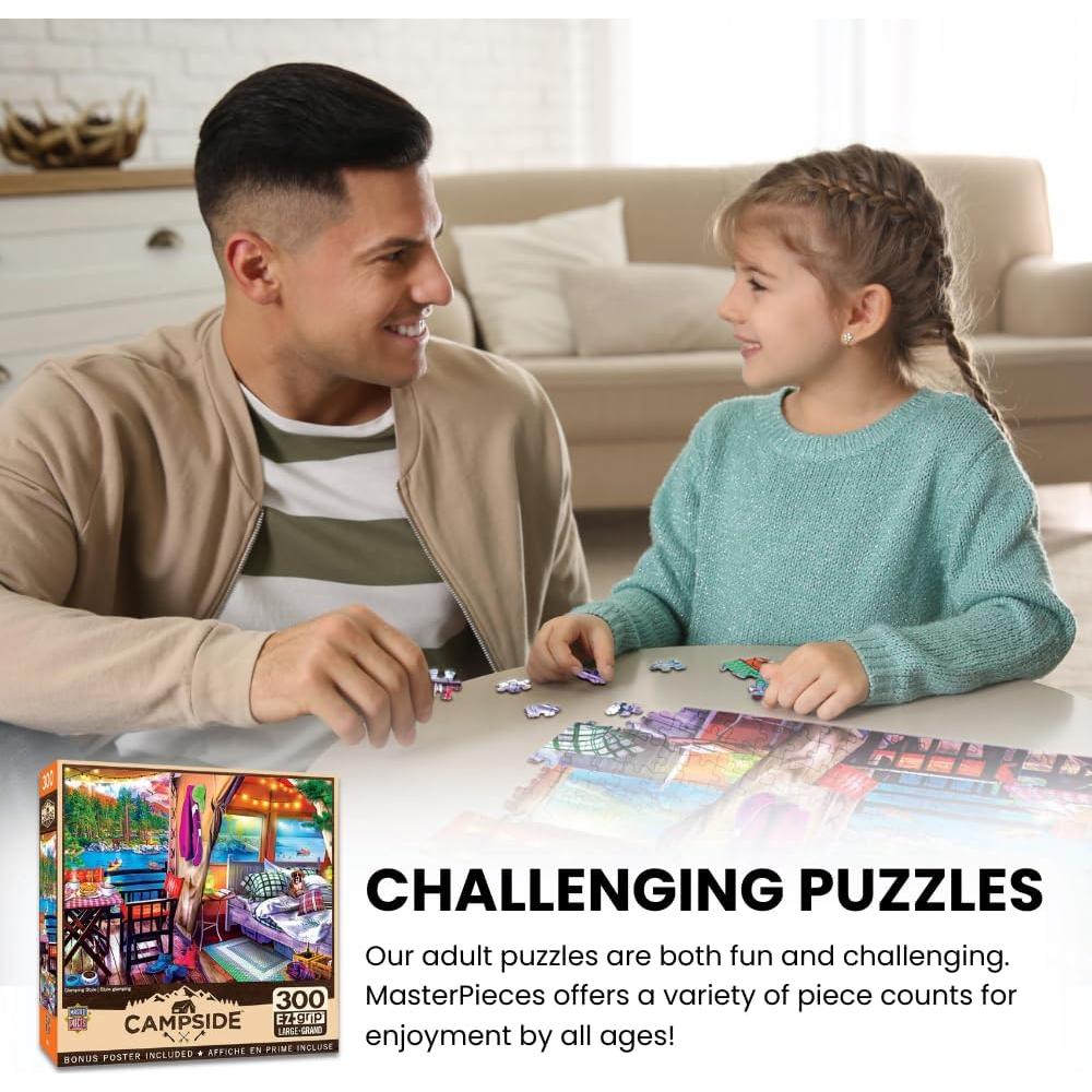 Rompecabezas MasterPieces 300 Piezas EZ Grip Glamping