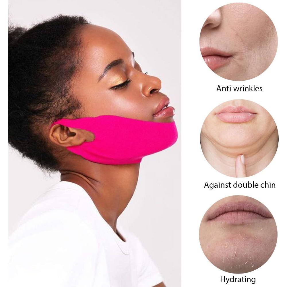 Máscara Lifting Facial Kaely 6Pcs Rojo Tamaño Pequeño